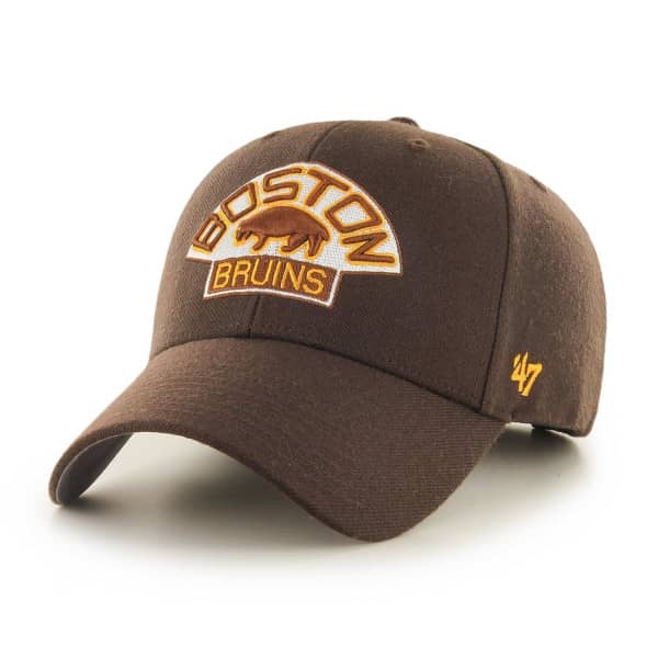 Boston Bruins 1928 Vintage Hockey '47 MVP NHL Cap Brown