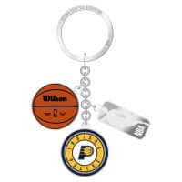 Indiana Pacers NBA Charm Key Ring