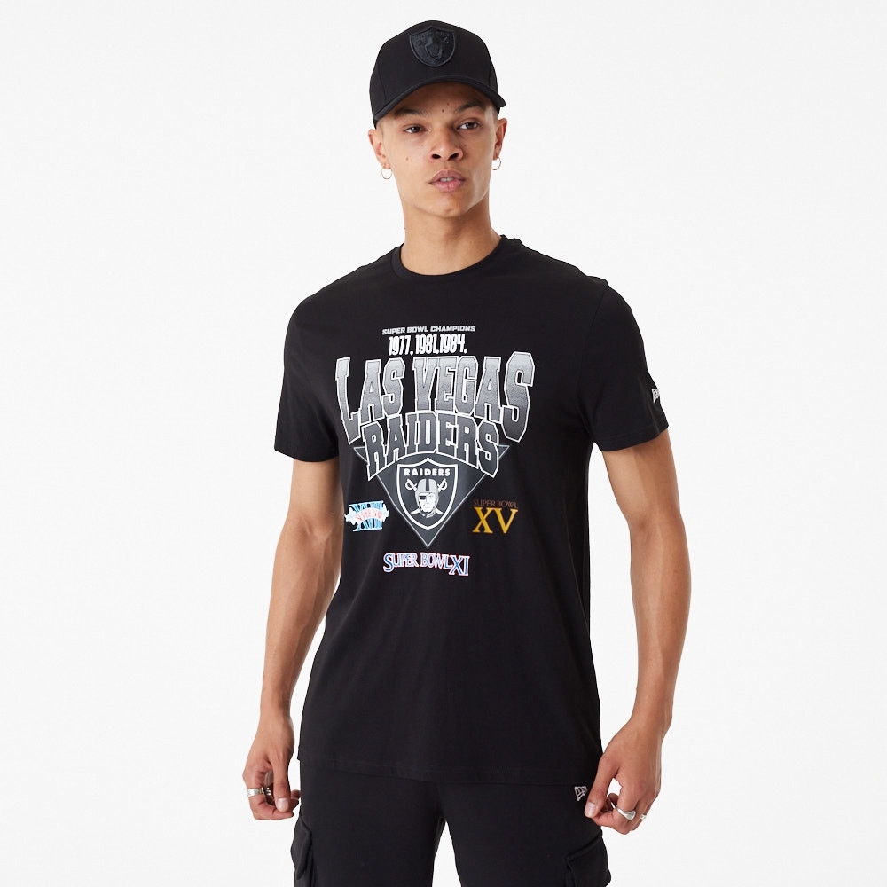 Las Vegas Raiders Pride Graphic T-Shirt - White - Mens