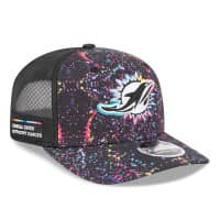Miami Dolphins 2025 NFL Crucial Catch 9SEVENTY Stretch-Snap Trucker Cap