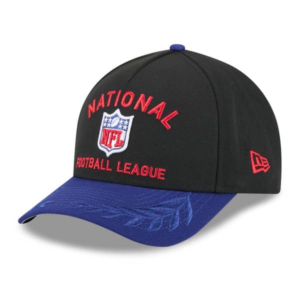 NFL Shield 2025 NFL Draft 9FORTY M-Crown A-Frame Snapback Cap Black
