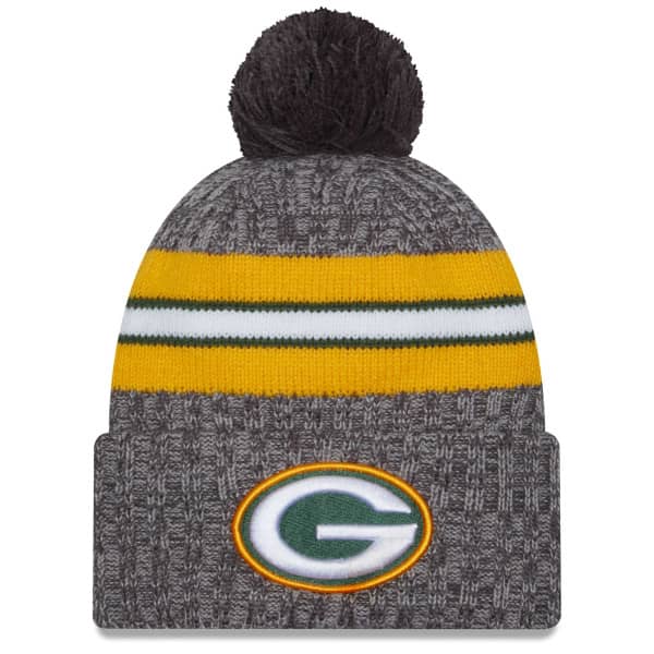 Green Bay Packers Gray 2023 NFL Sideline New Era Sport Knit Hat