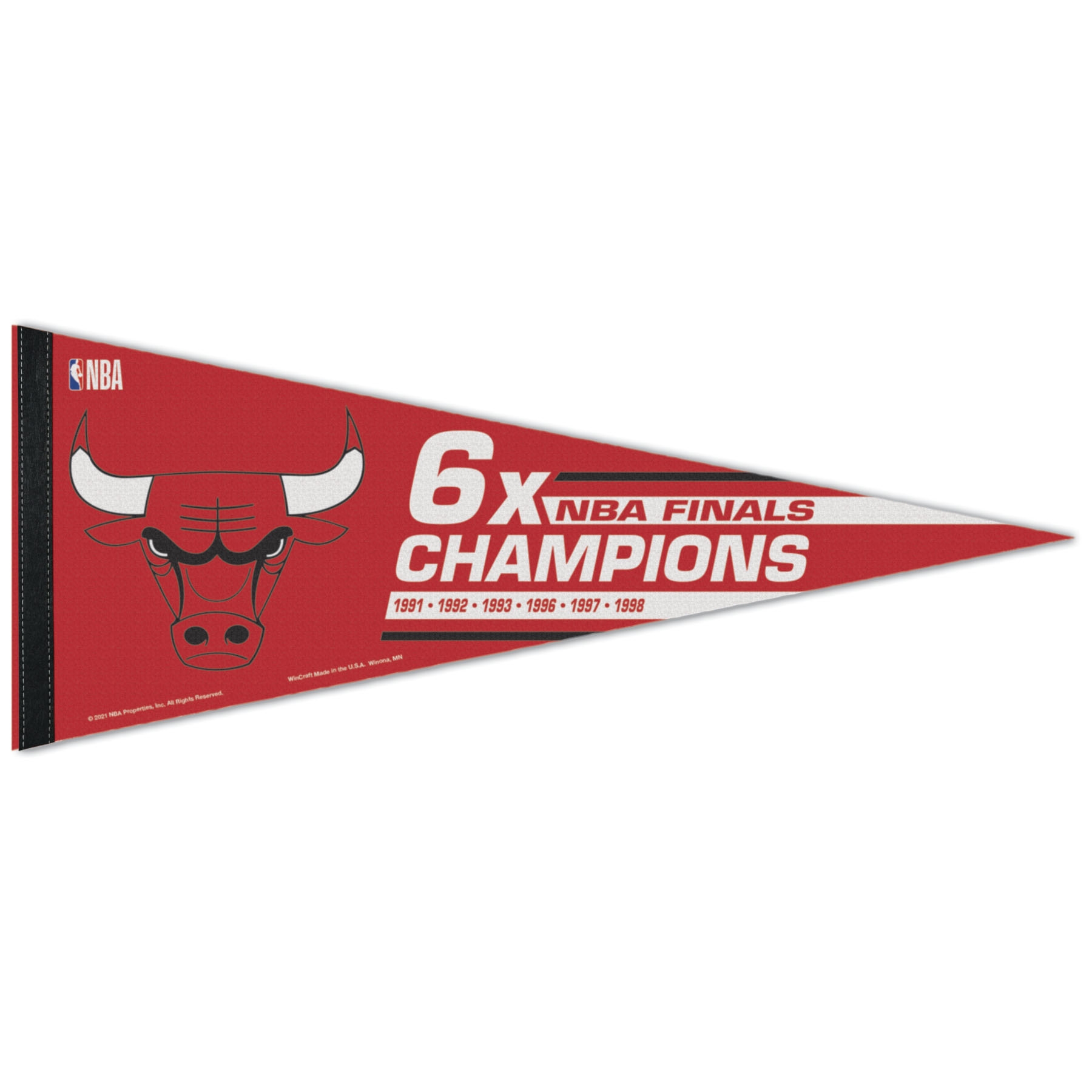 Chicago Bulls 6x Champions Premium NBA Wimpel