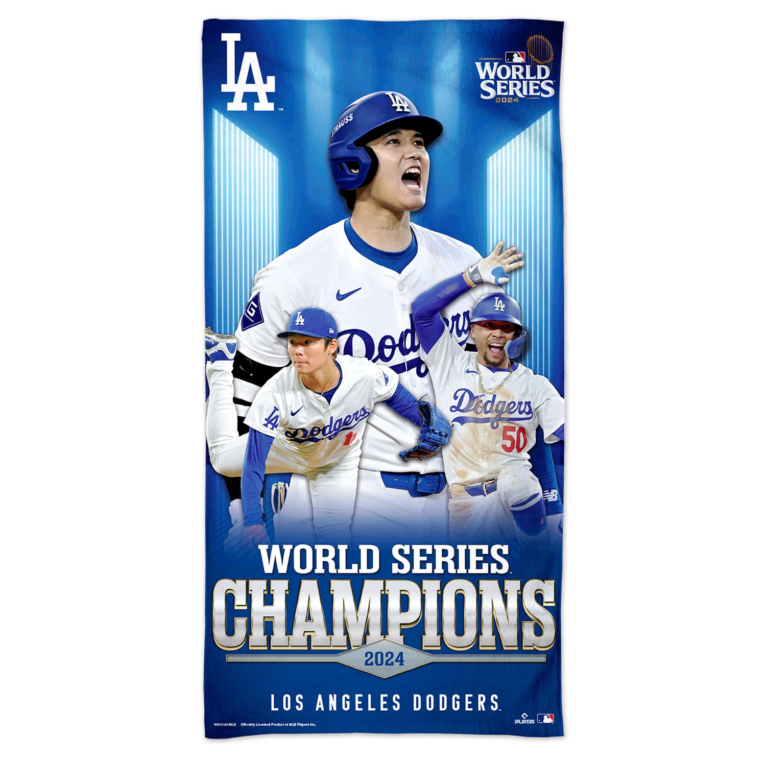 Los Angeles Dodgers 2024 World Series Champions MLB Strandtuch