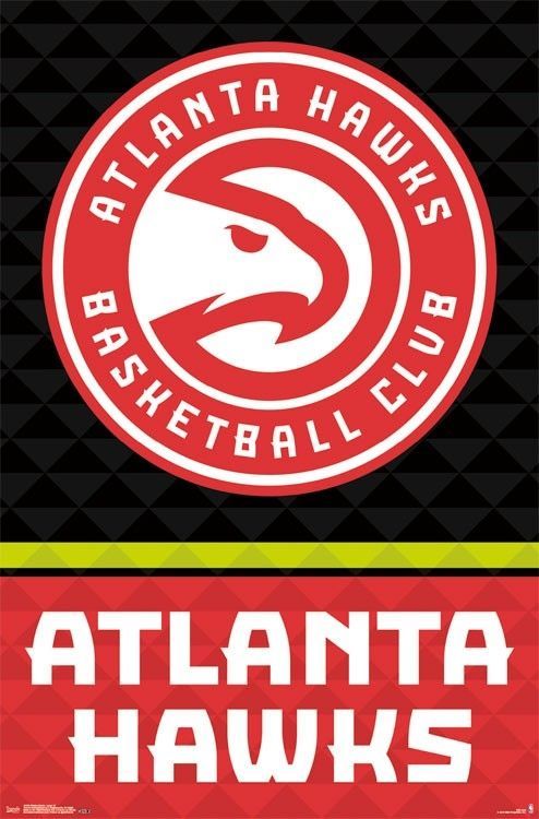 Atlanta Hawks Team Logo NBA Poster RP14336