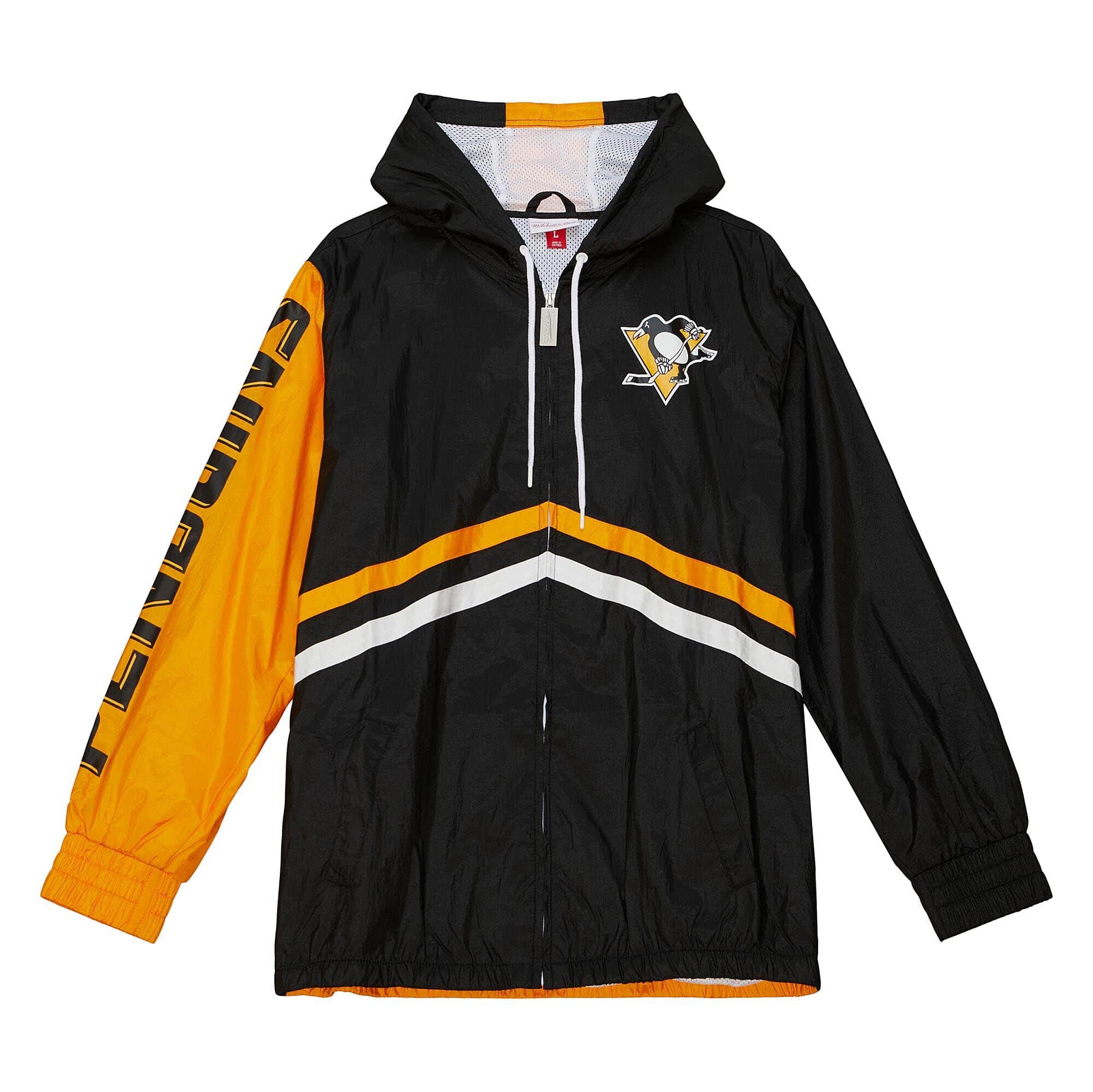 Pittsburgh Penguins Undeniable Mitchell & Ness NHL Windbreaker Jacke