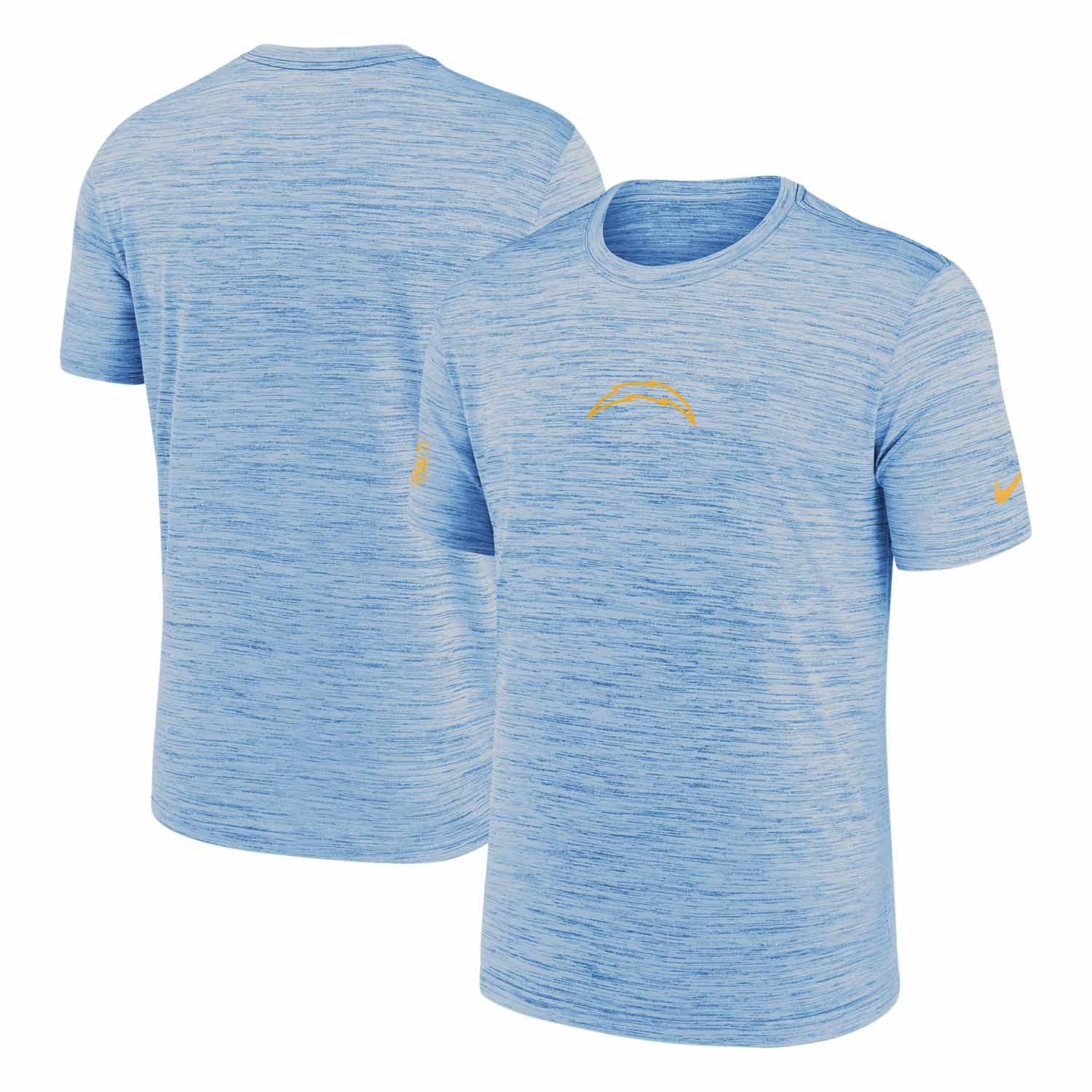Los Angeles Chargers 2025 NFL Sideline Nike Velocity Performance T-Shirt Blau