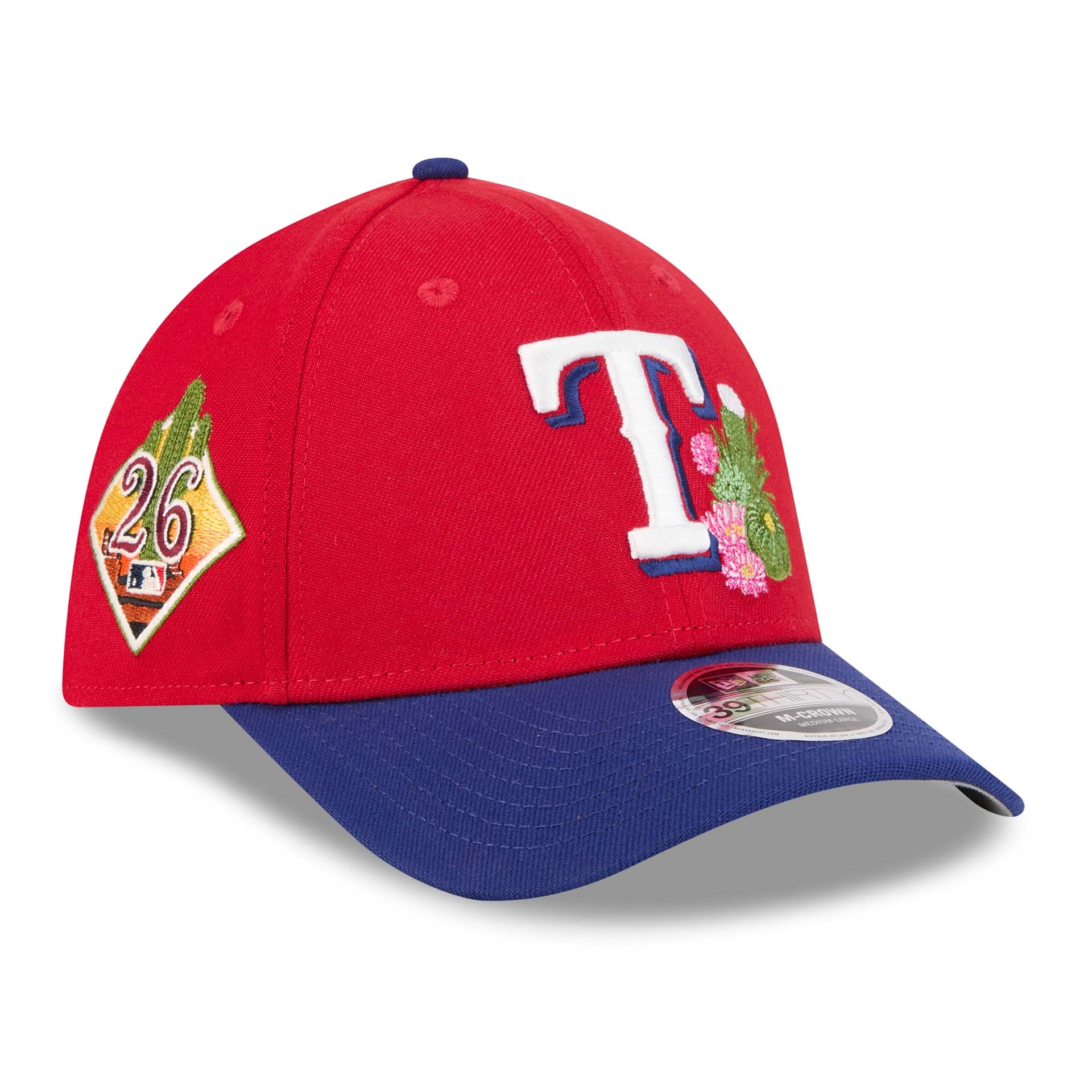 Texas Rangers 2026 MLB Spring Training 39THIRTY M-Crown Flex Cap Rot