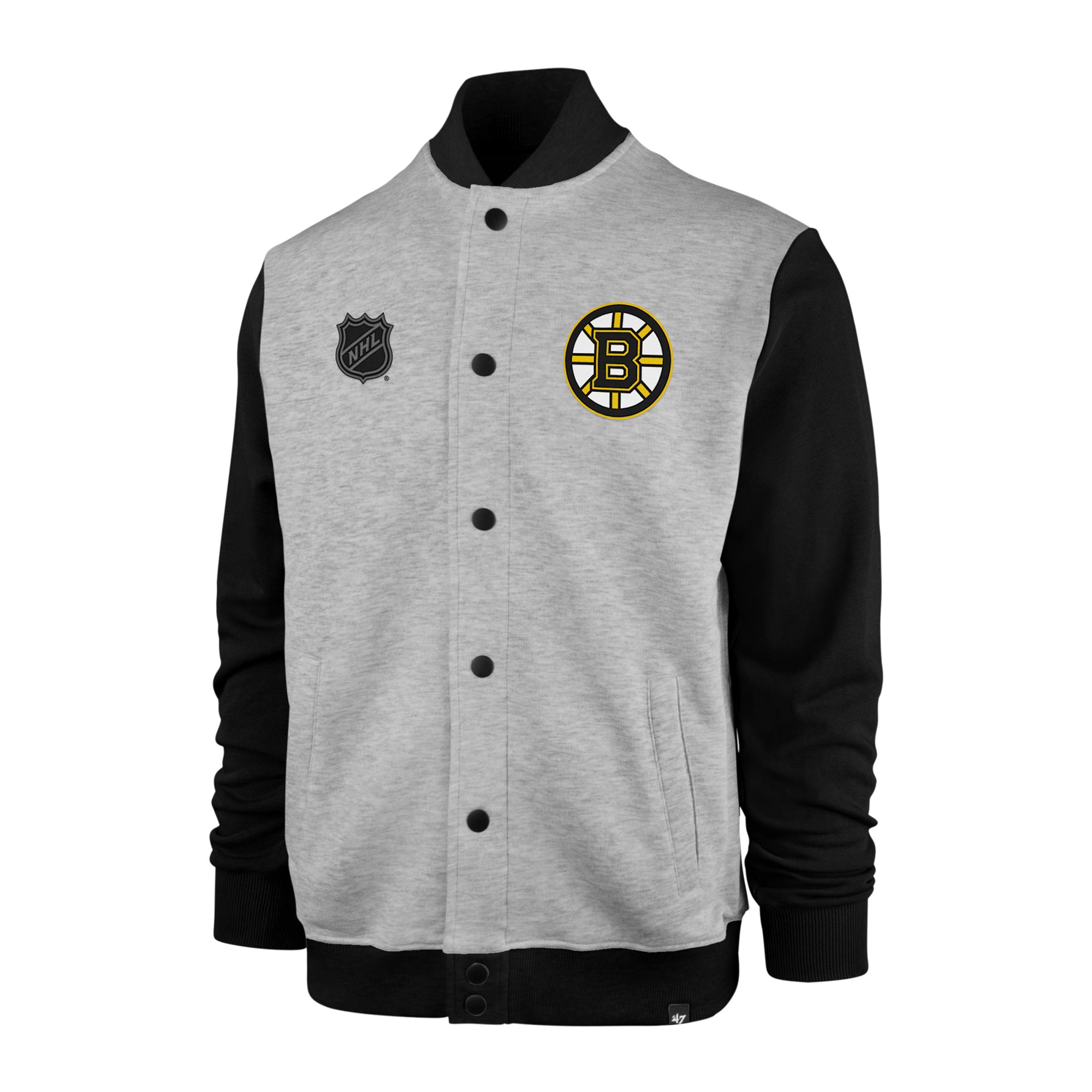 Boston Bruins '47 Burnside Eishockey Letterman Track Jacket