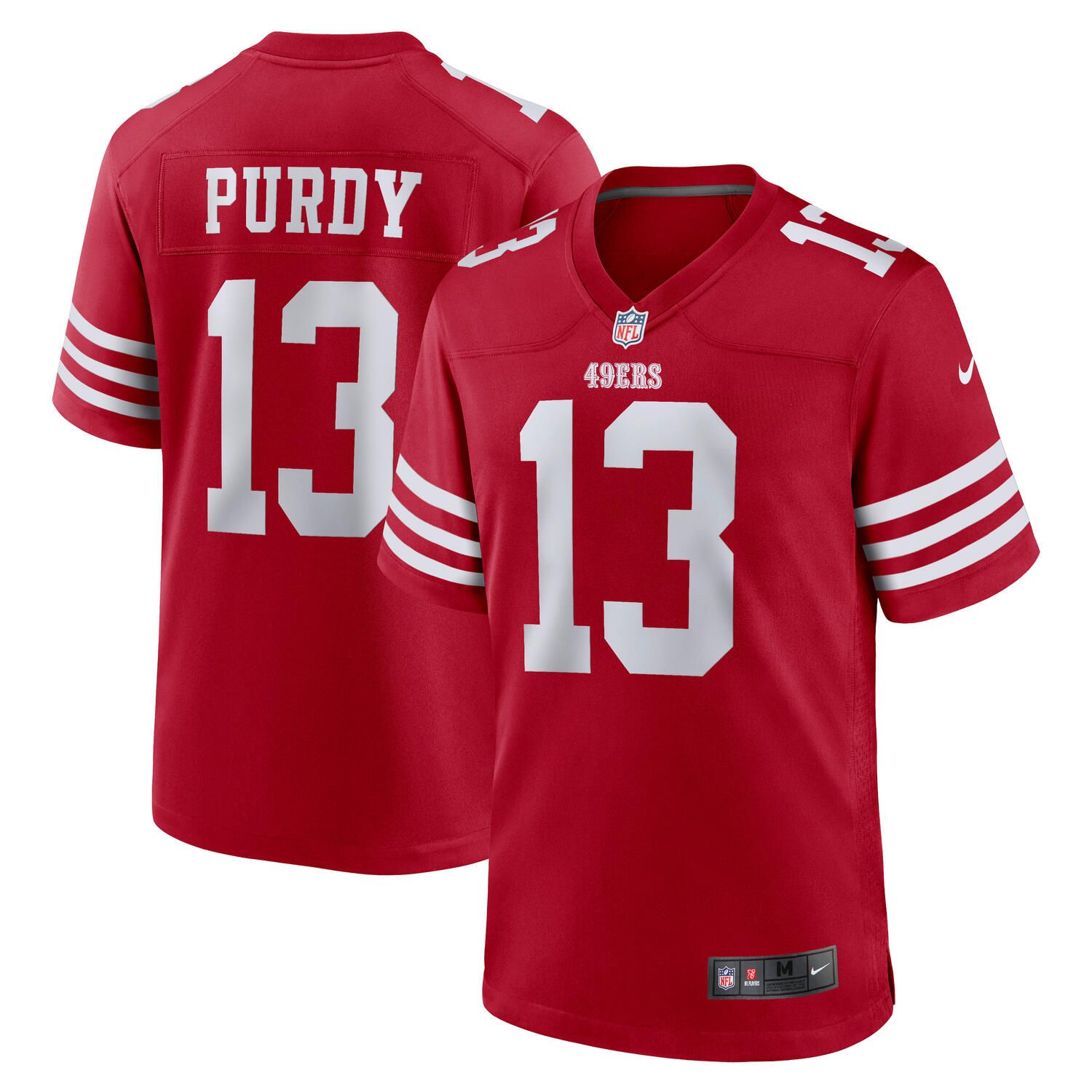 Nike Brock Purdy #13 San Francisco 49ers Game NFL Jersey Red