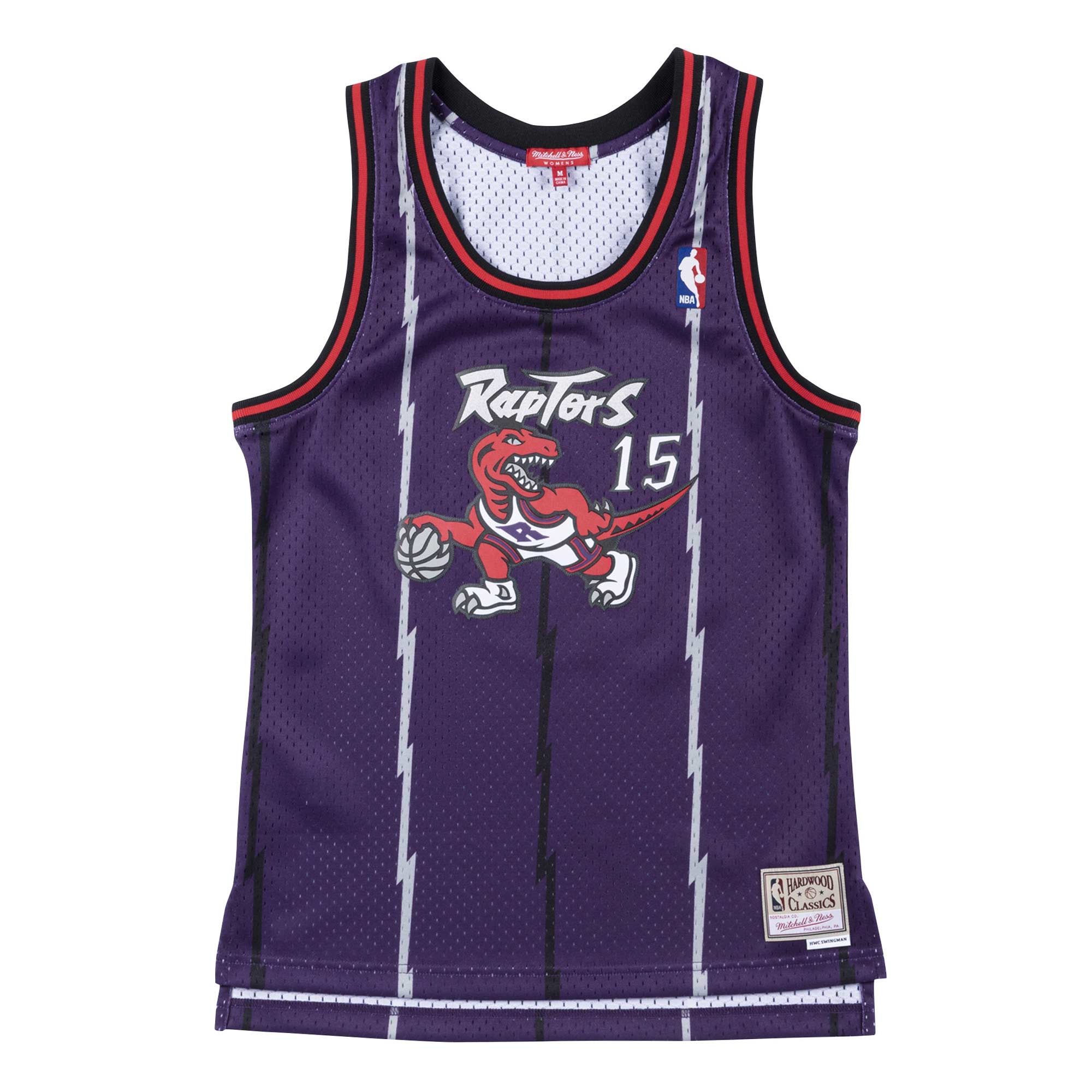 Vince Carter #15 Toronto Raptors 1998-99 Swingman NBA Trikot (DAMEN)