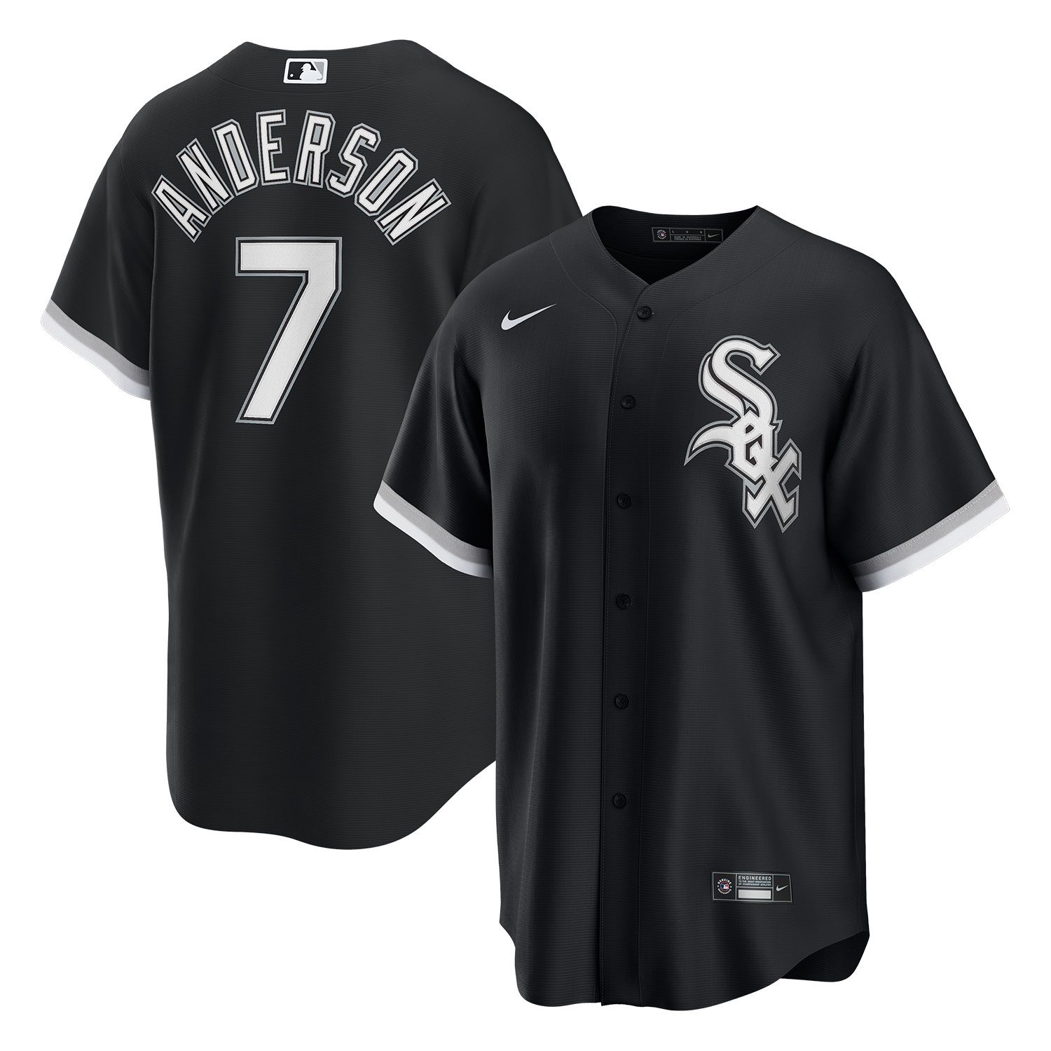 Tim Anderson #7 Chicago White Sox Nike MLB Trikot Schwarz