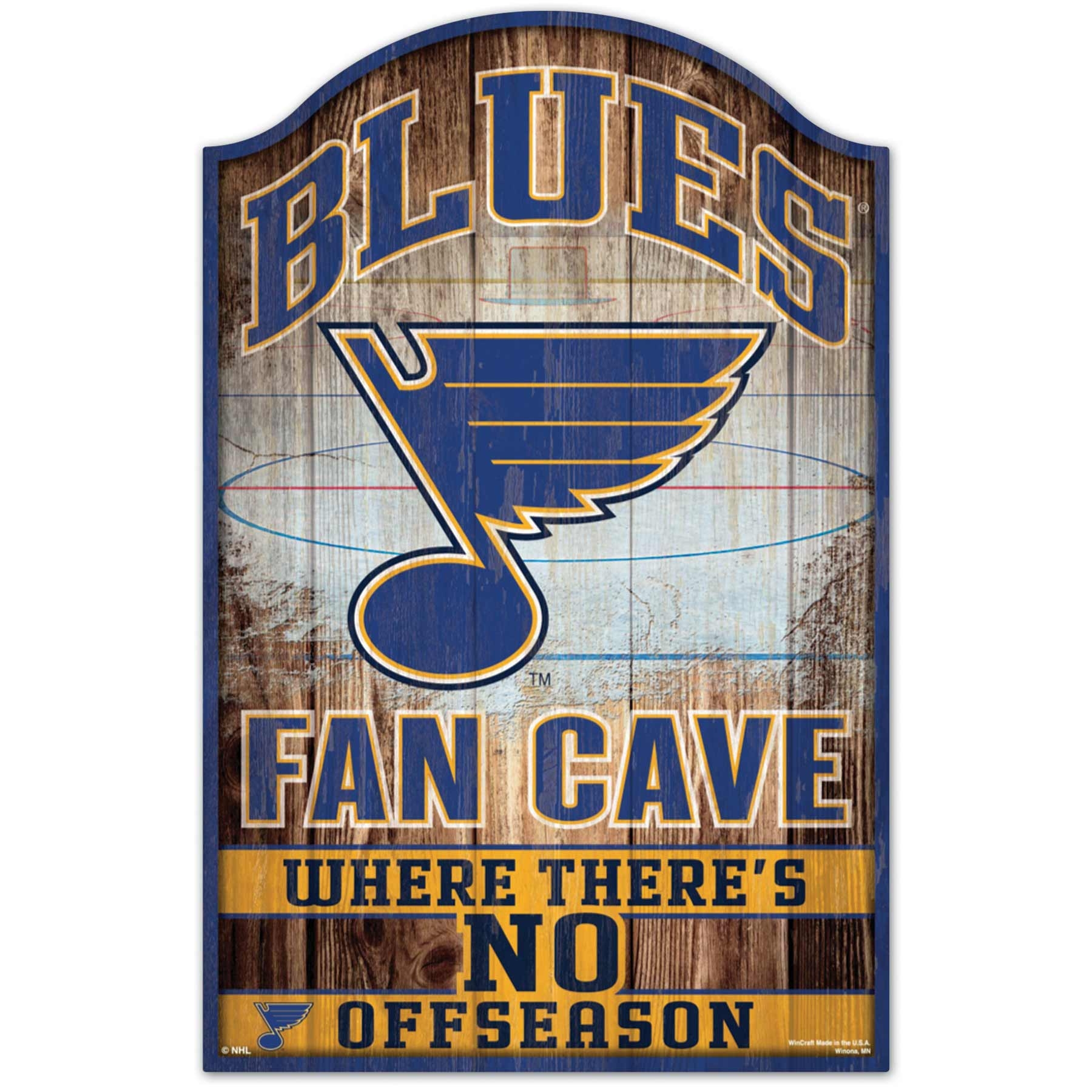 St. Louis Blues WinCraft NHL Fan Cave Holzschild