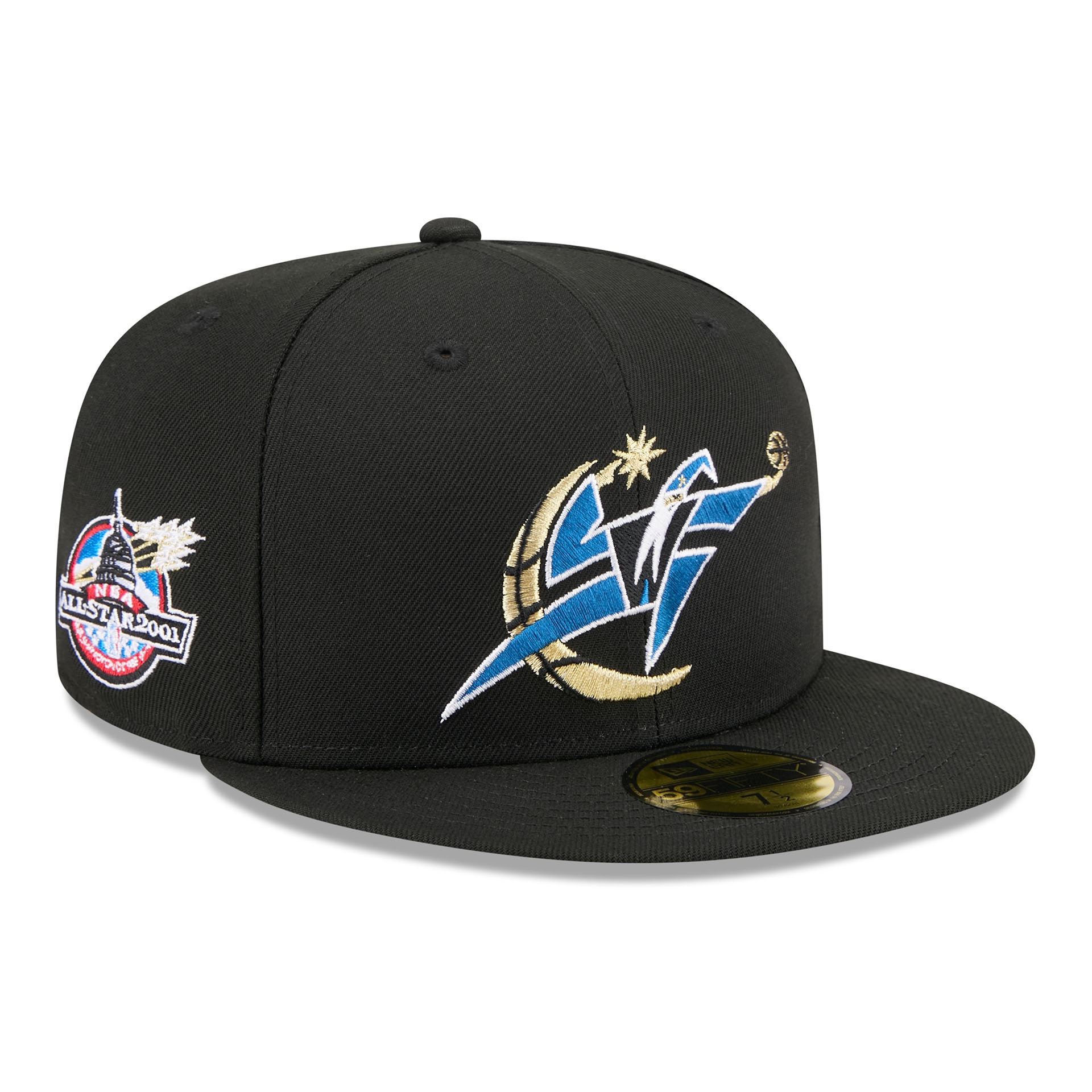 Washington Wizards 1997-2007 Hardwood Classics 59FIFTY Fitted Cap Schwarz
