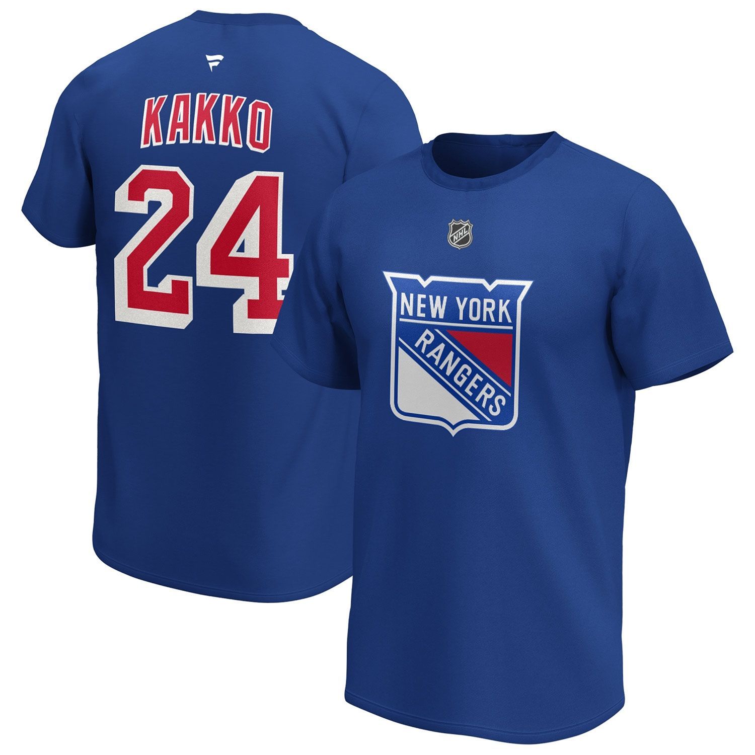 Kaapo Kakko #24 New York Rangers Fanatics Player NHL T-Shirt Blau