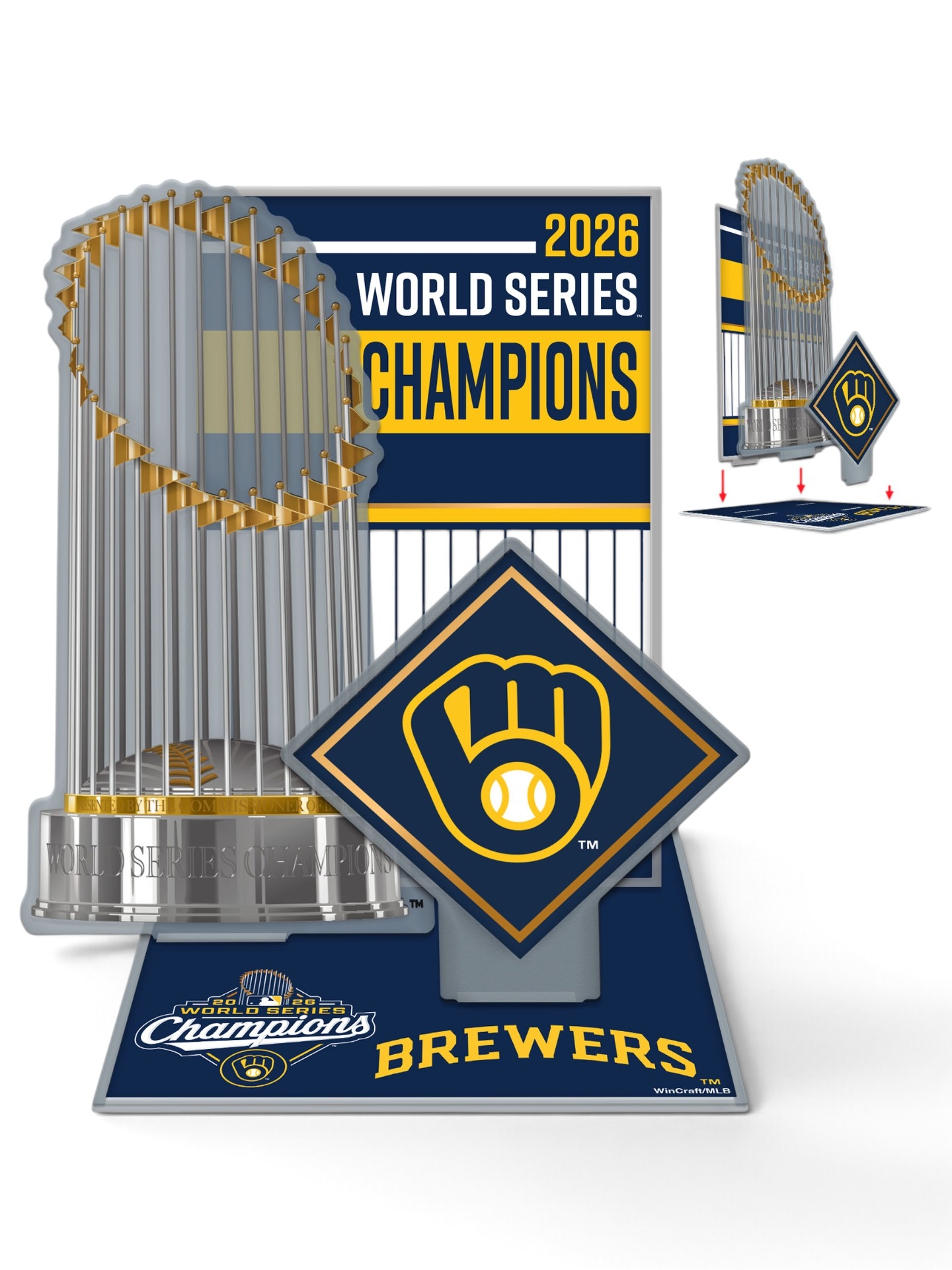 Milwaukee Brewers 2026 World Series Champions Acryl Display