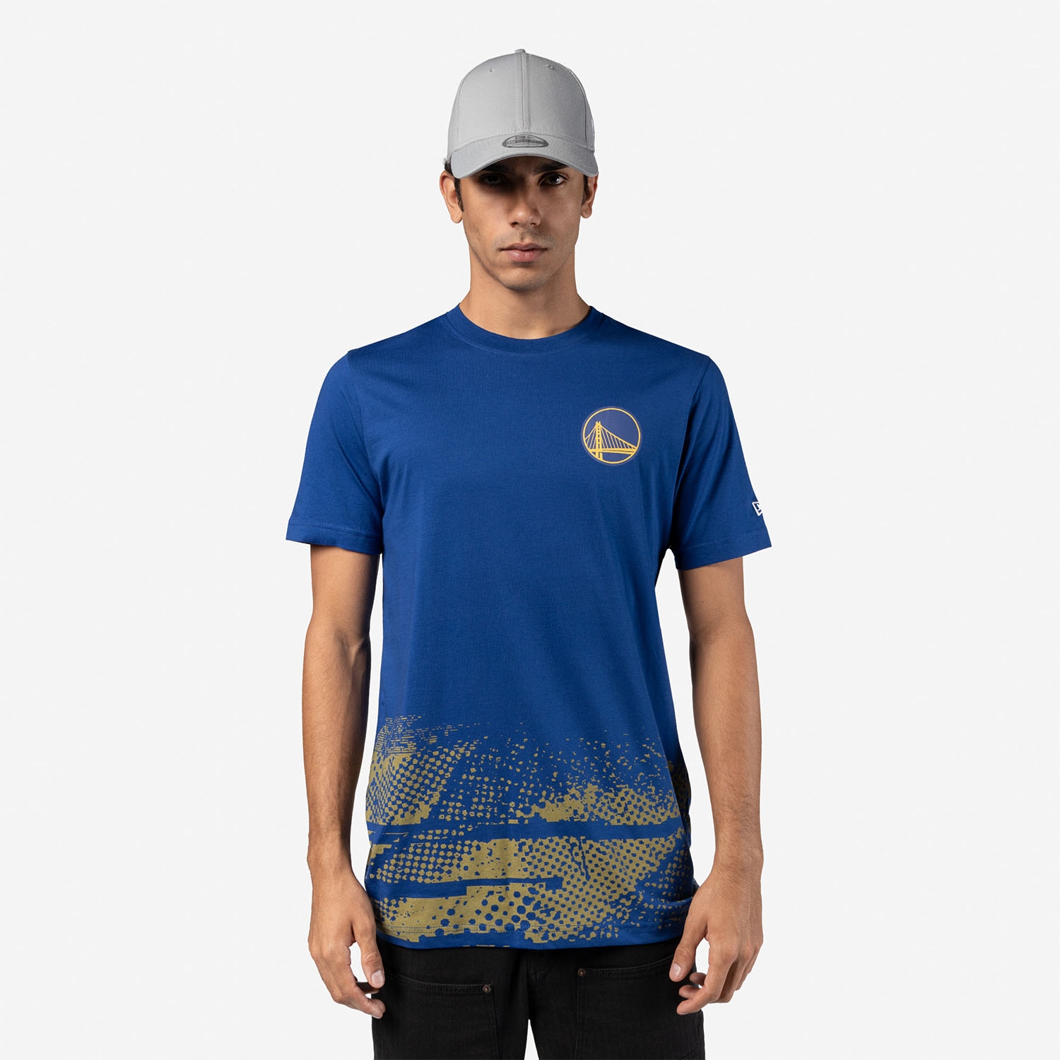 Golden State Warriors 2024 NBA Tip-Off New Era T-Shirt Blau