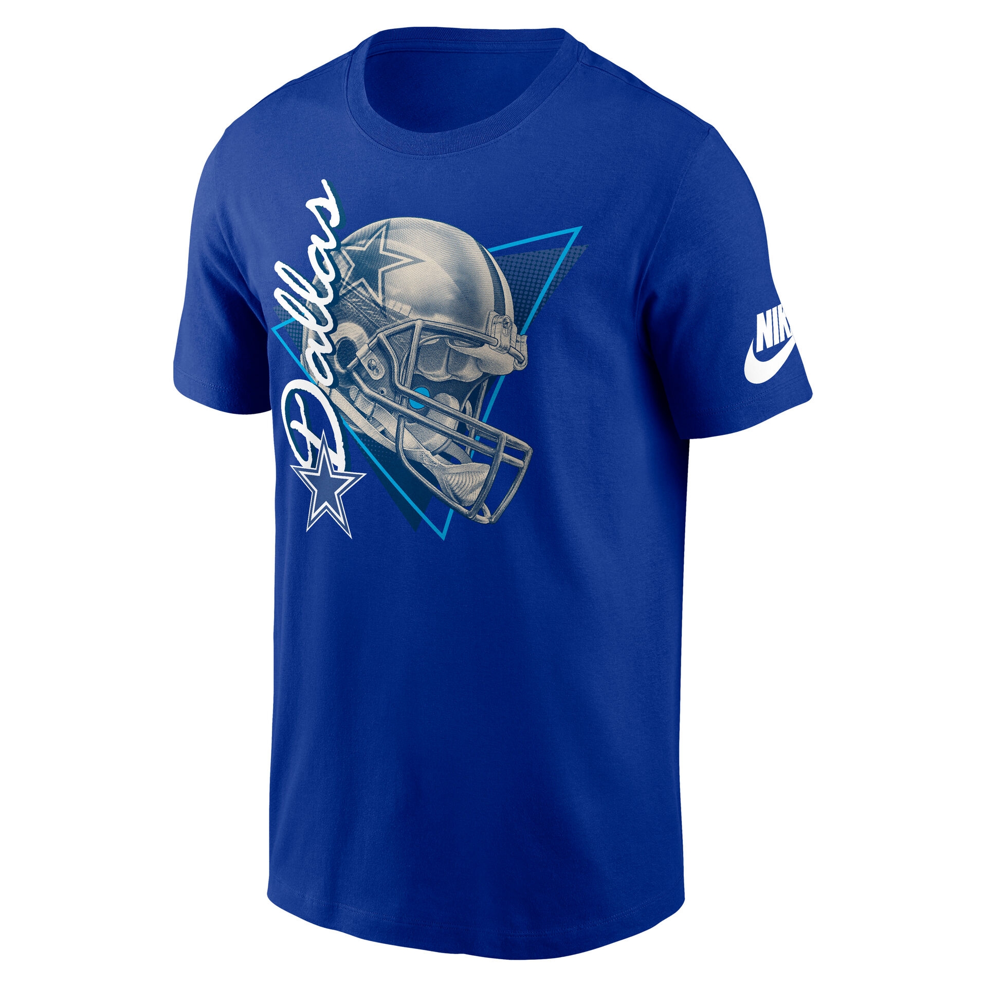 Dallas Cowboys Rewind Helmet Essential NFL T-Shirt Blau