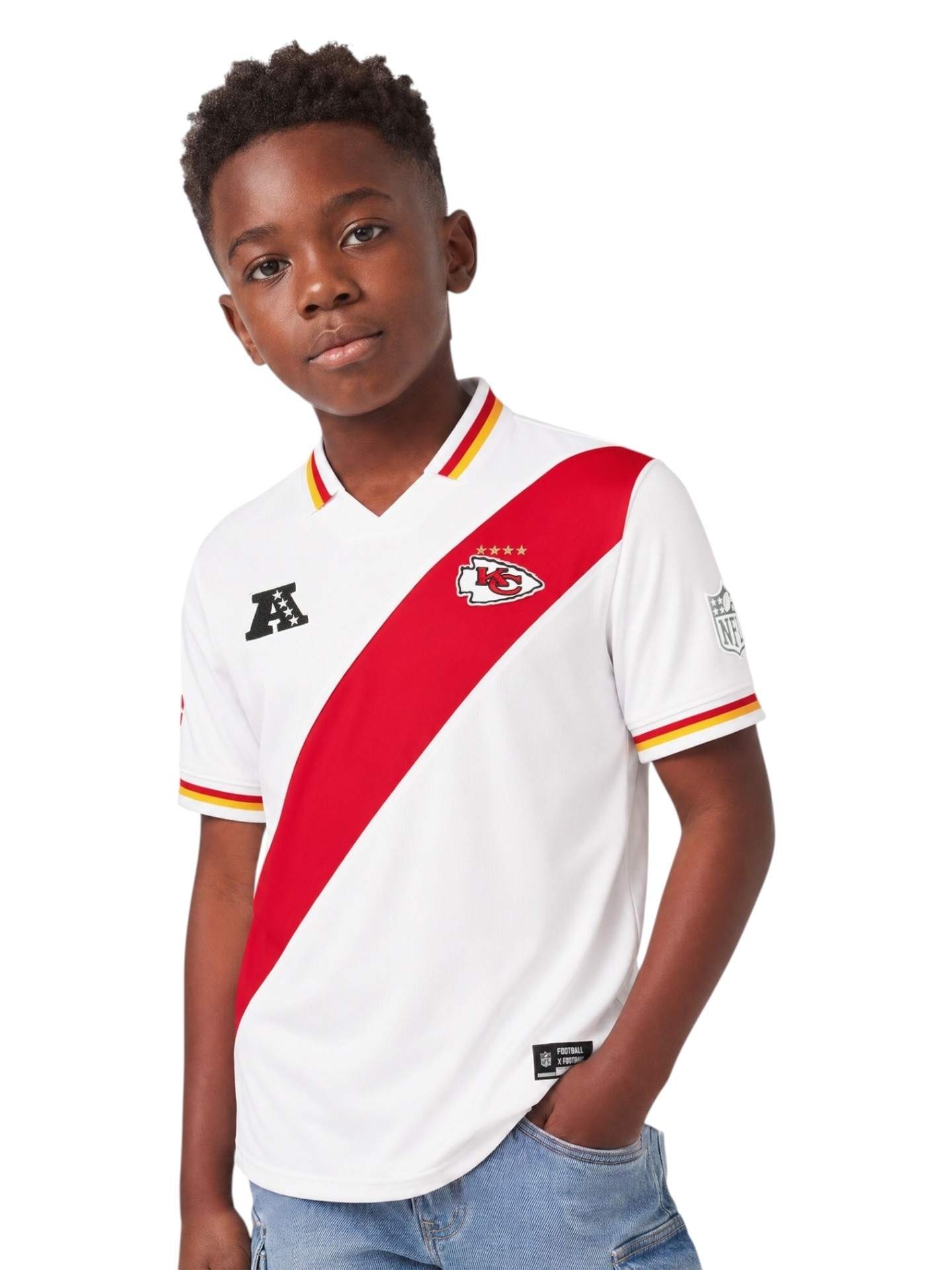 Kansas City Chiefs 2026 Football x Football NFL Fan Trikot (YOUTH)