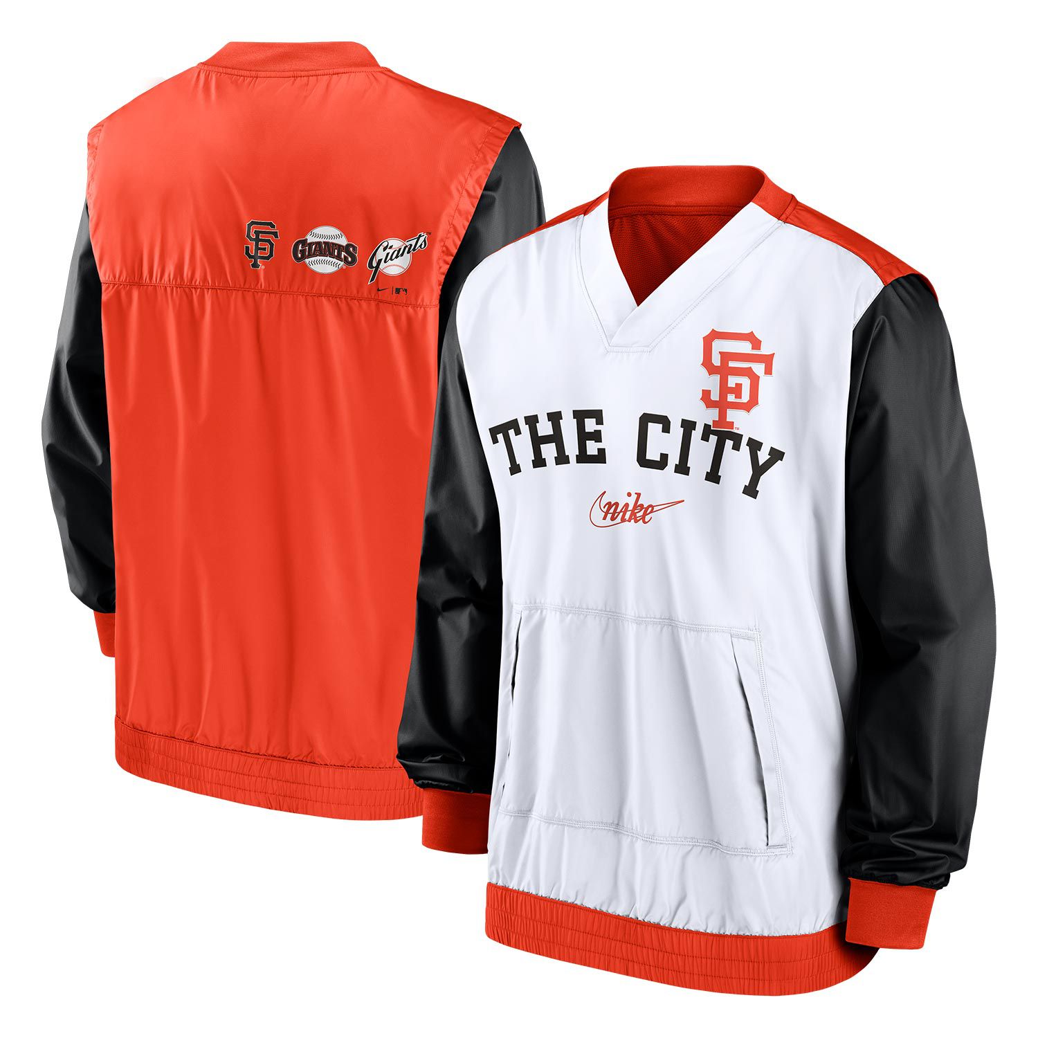 San Francisco Giants Rewind Warm Up MLB Windbreaker Jacket Weiß