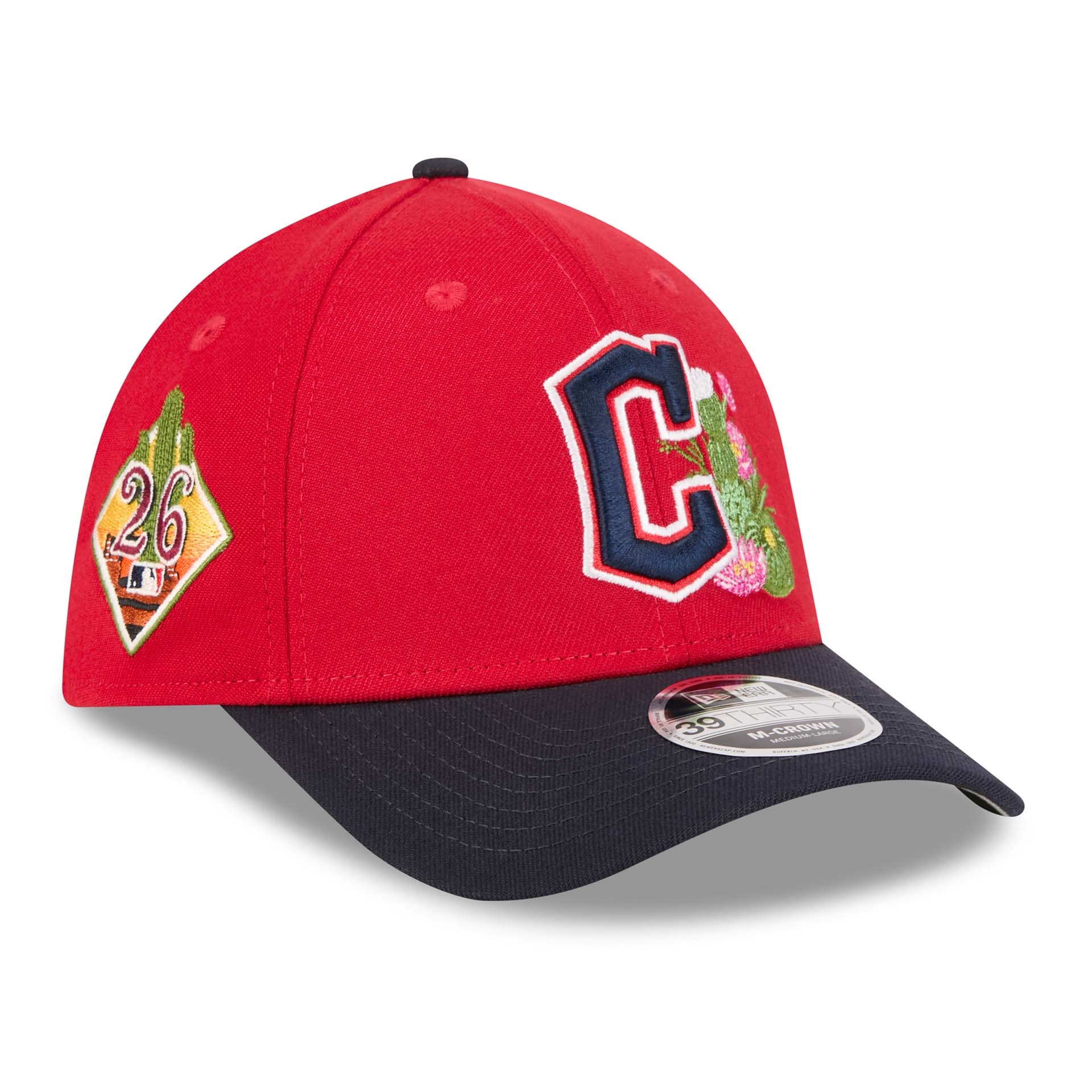 Cleveland Guardians 2026 MLB Spring Training 39THIRTY M-Crown Flex Cap Rot