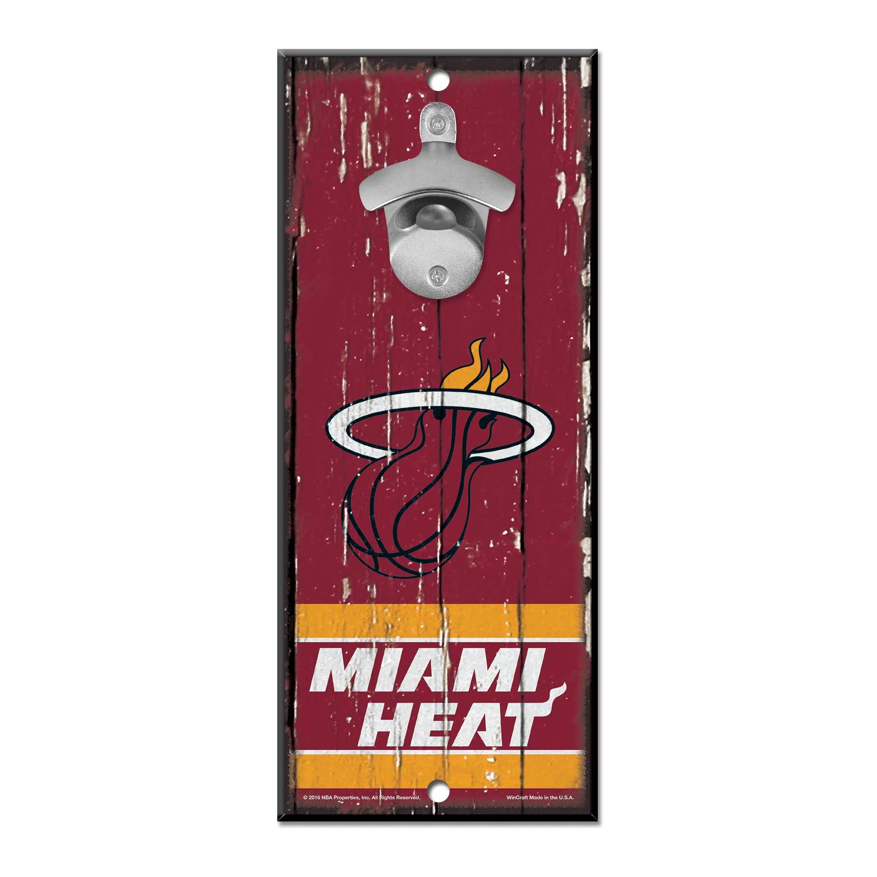 Miami Heat WinCraft NBA Schild mit Flaschenöffner