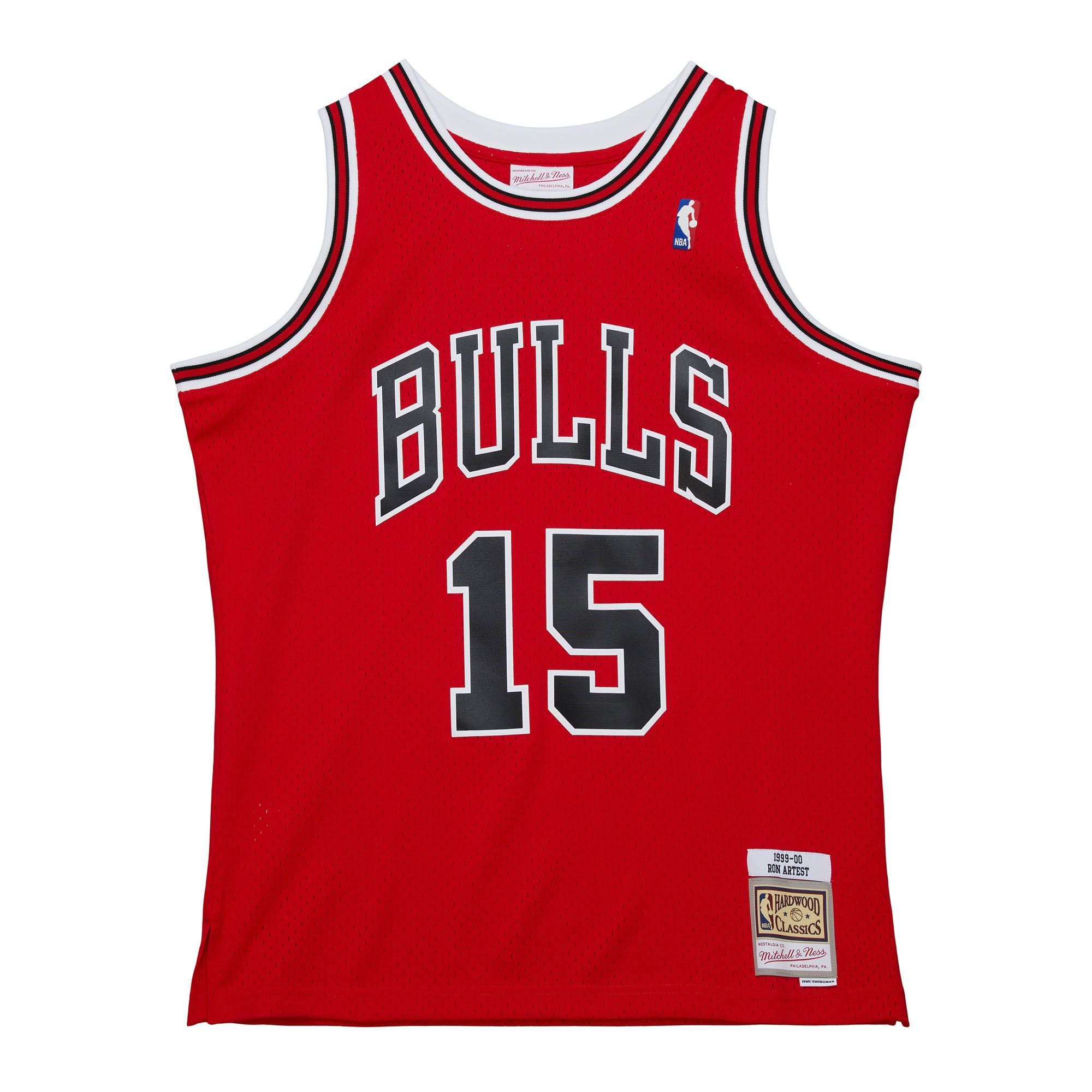 Ron Artest #15 Chicago Bulls 1999-00 Mitchell & Ness Swingman NBA Trikot Rot