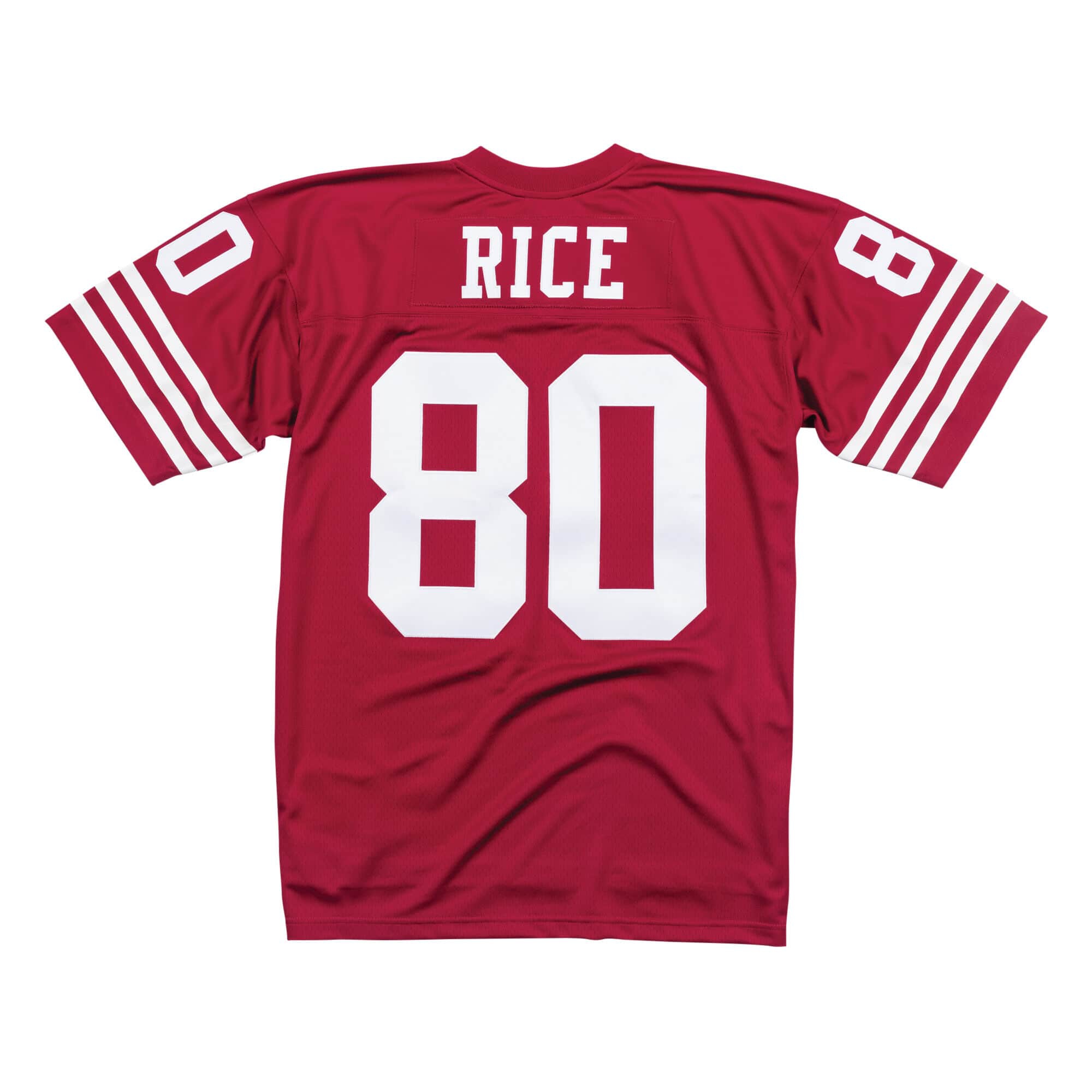 Jerry Rice #80 San Francisco 49ers 1990 Legacy Throwback NFL Trikot Rot