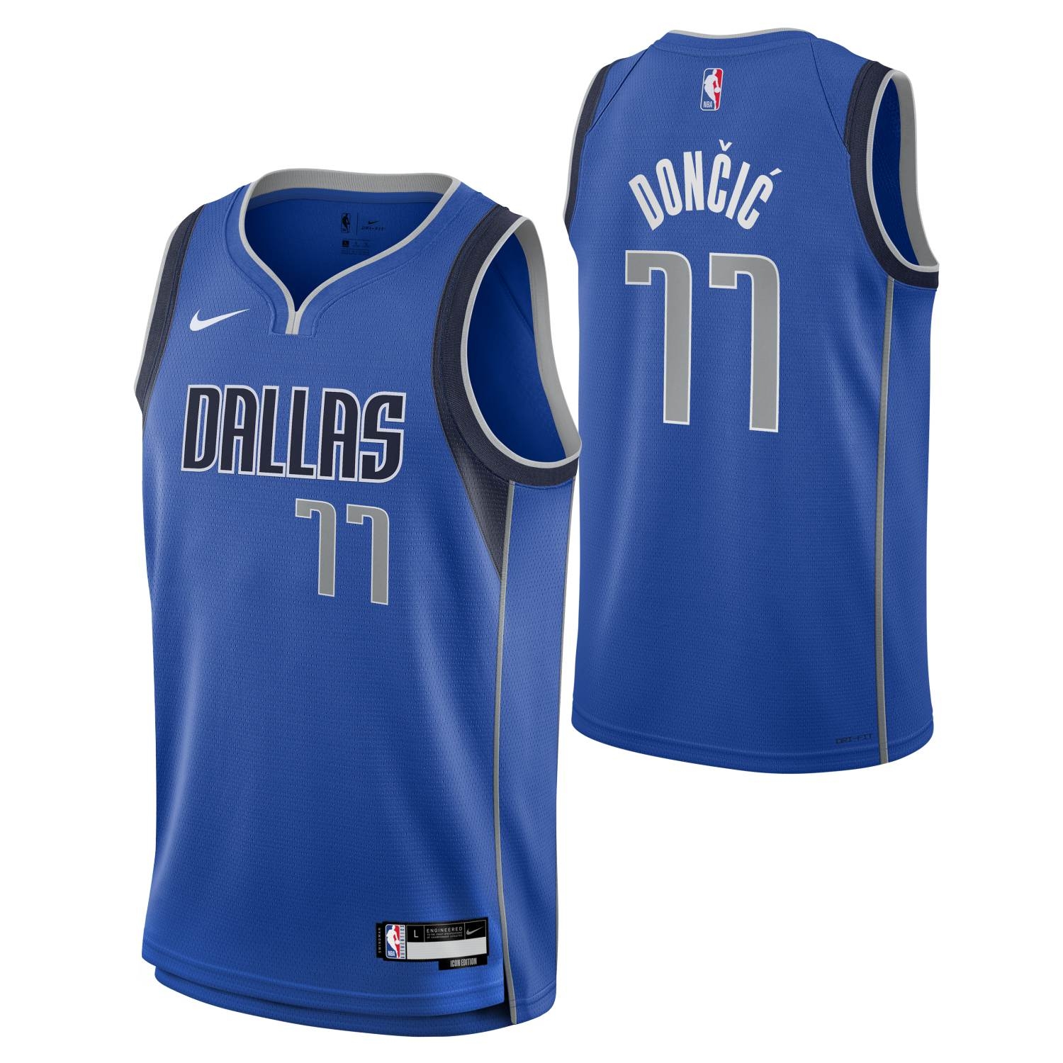 Nike Luka Doncic #77 Dallas Mavericks Icon Swingman NBA Jersey