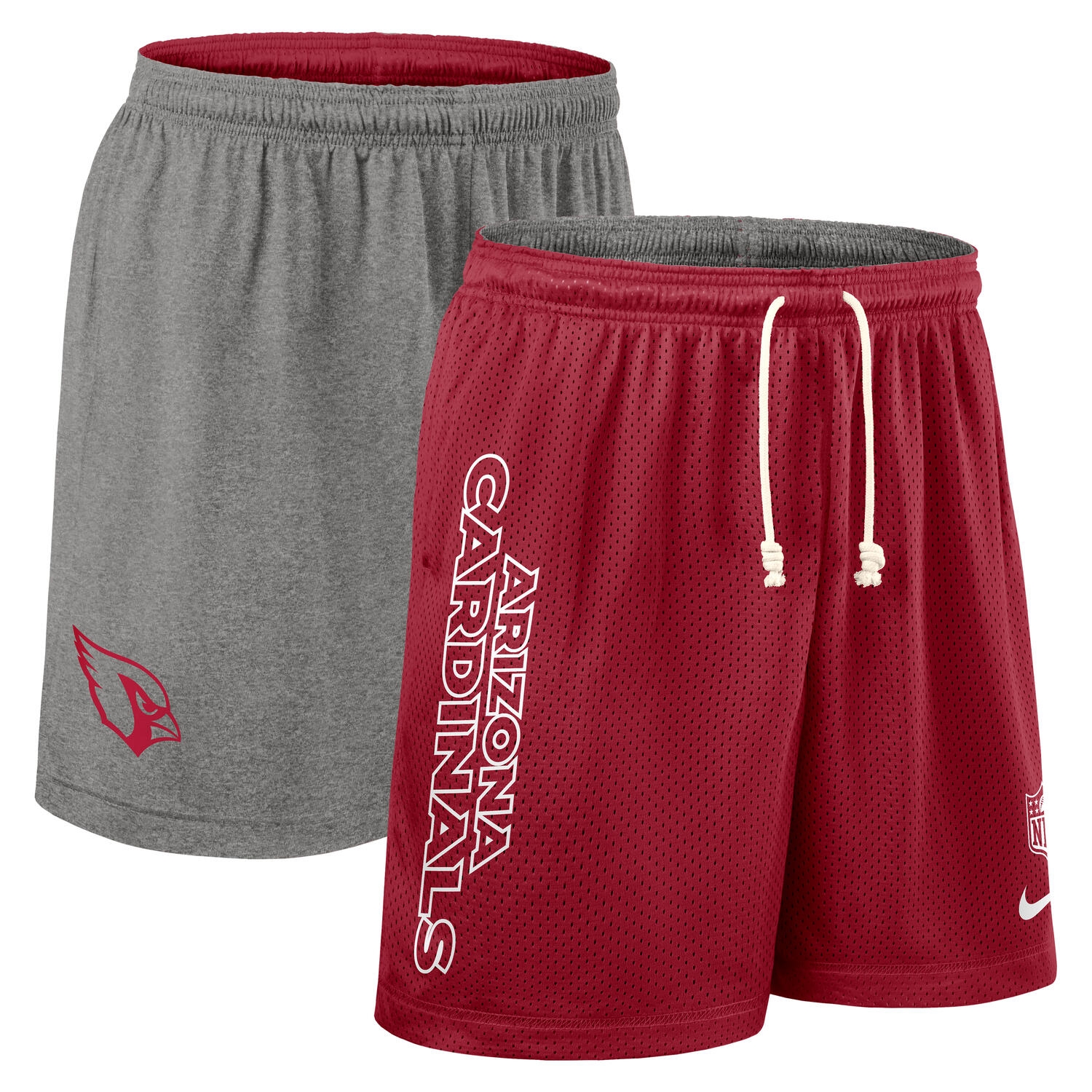 Arizona Cardinals 2025 NFL Sideline Reversible Mesh Nike Dri-FIT Shorts Rot