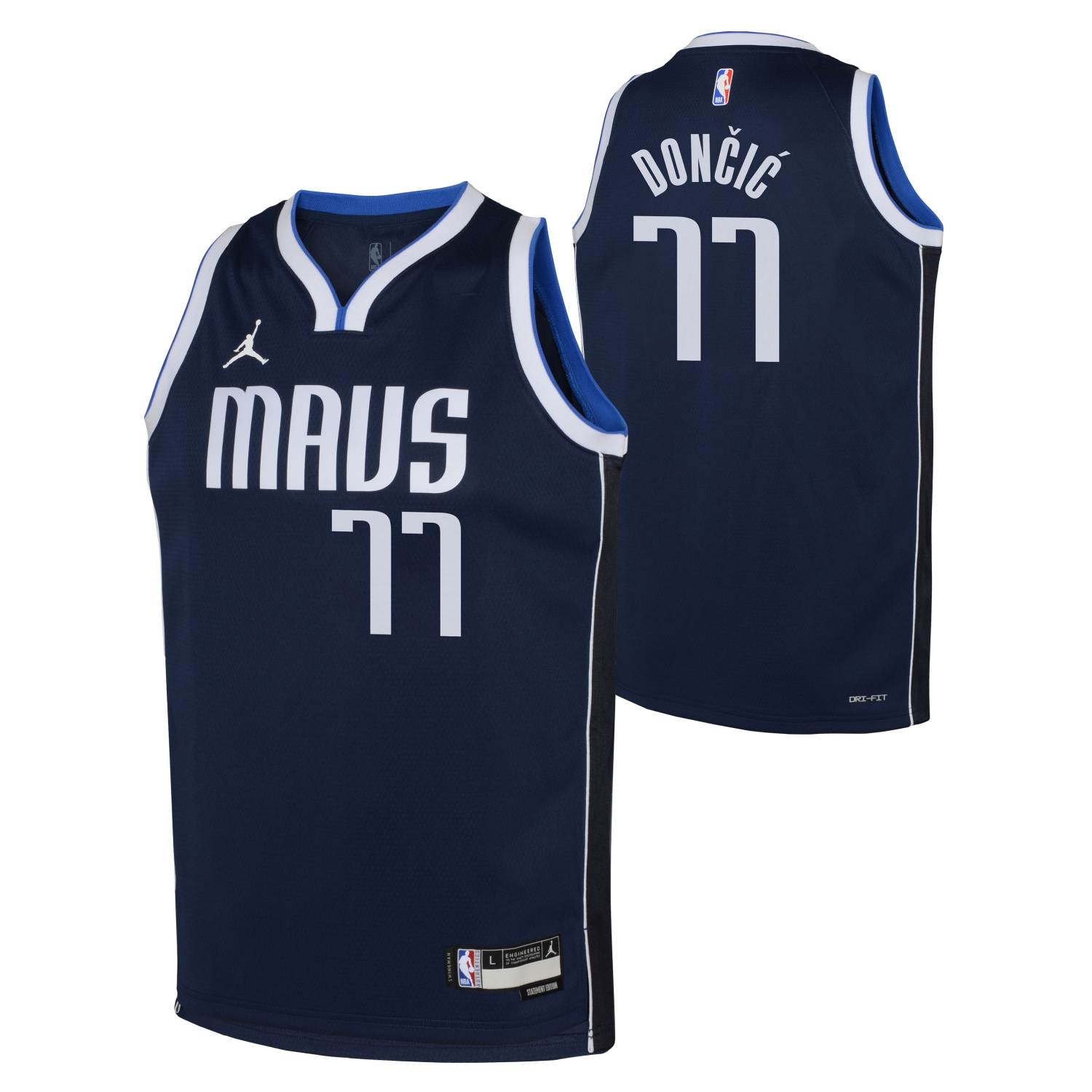 Nike NBA DONČIĆ 77 ユニフォーム 3XL Jordan Luka Doncic #77 Dallas Mavericks Statement Swingman NBA