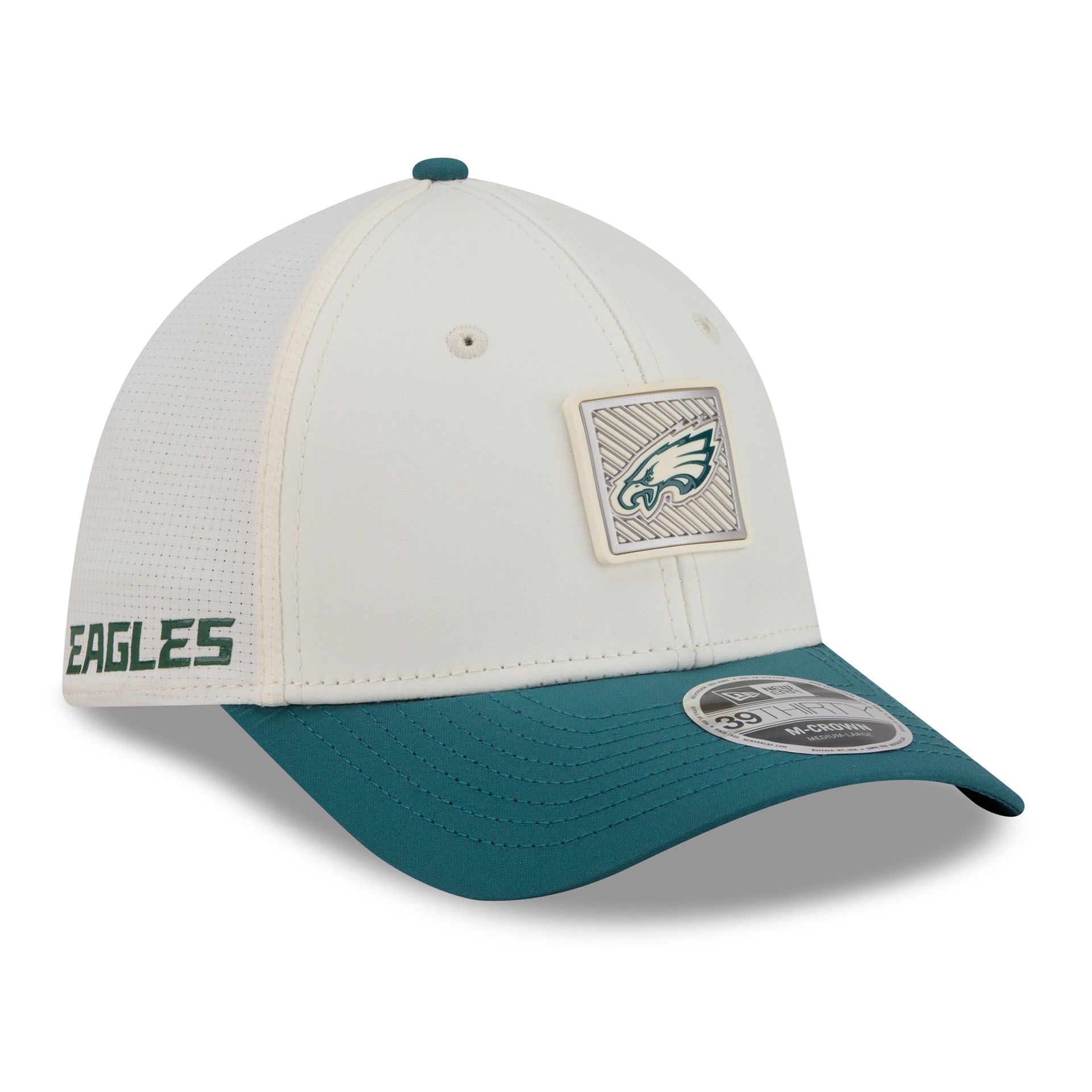Philadelphia Eagles 2026 NFL Training Camp 39THIRTY Flex Cap Cream/Grün