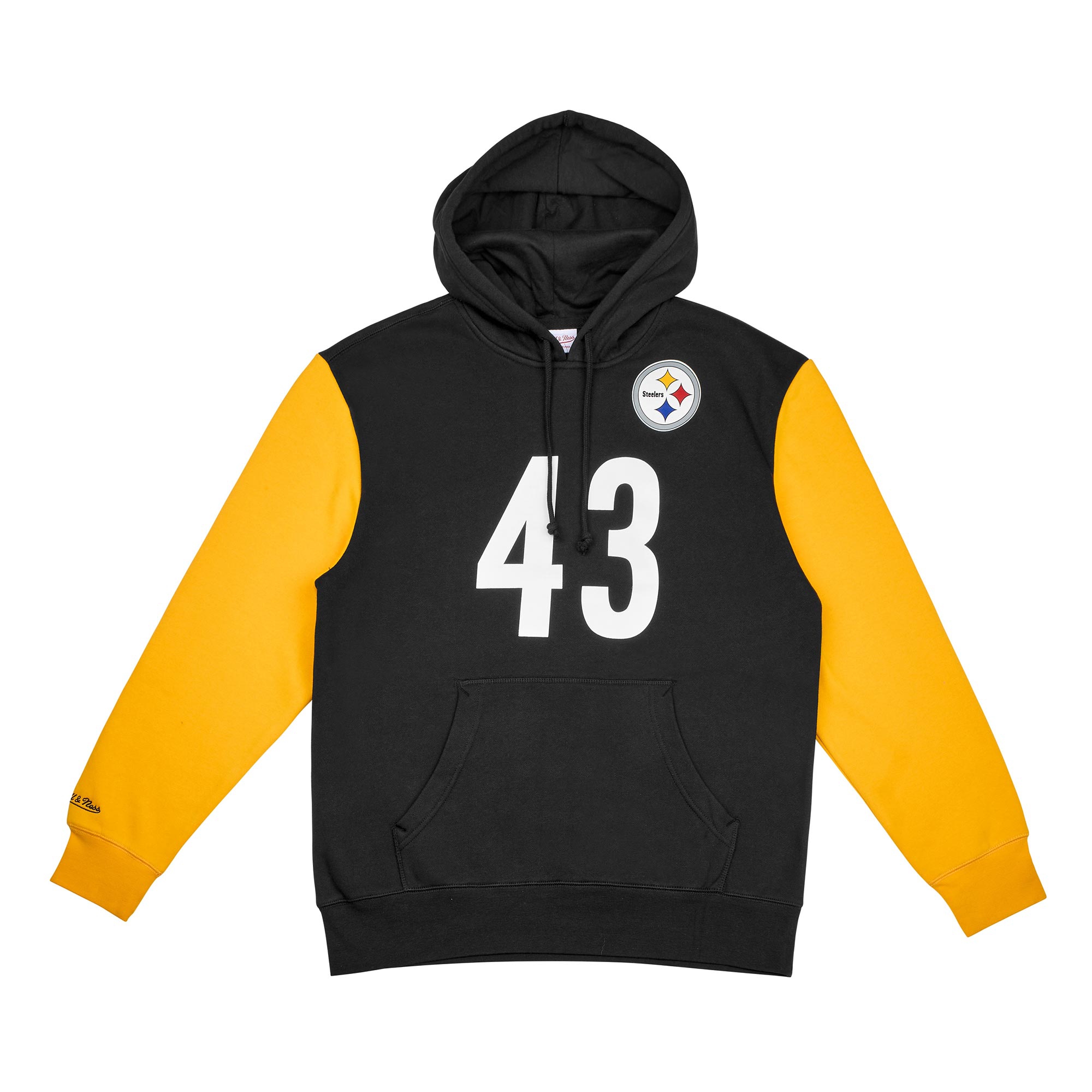 Troy Polamalu #43 Pittsburgh Steelers N&N Player NFL Hoodie Schwarz