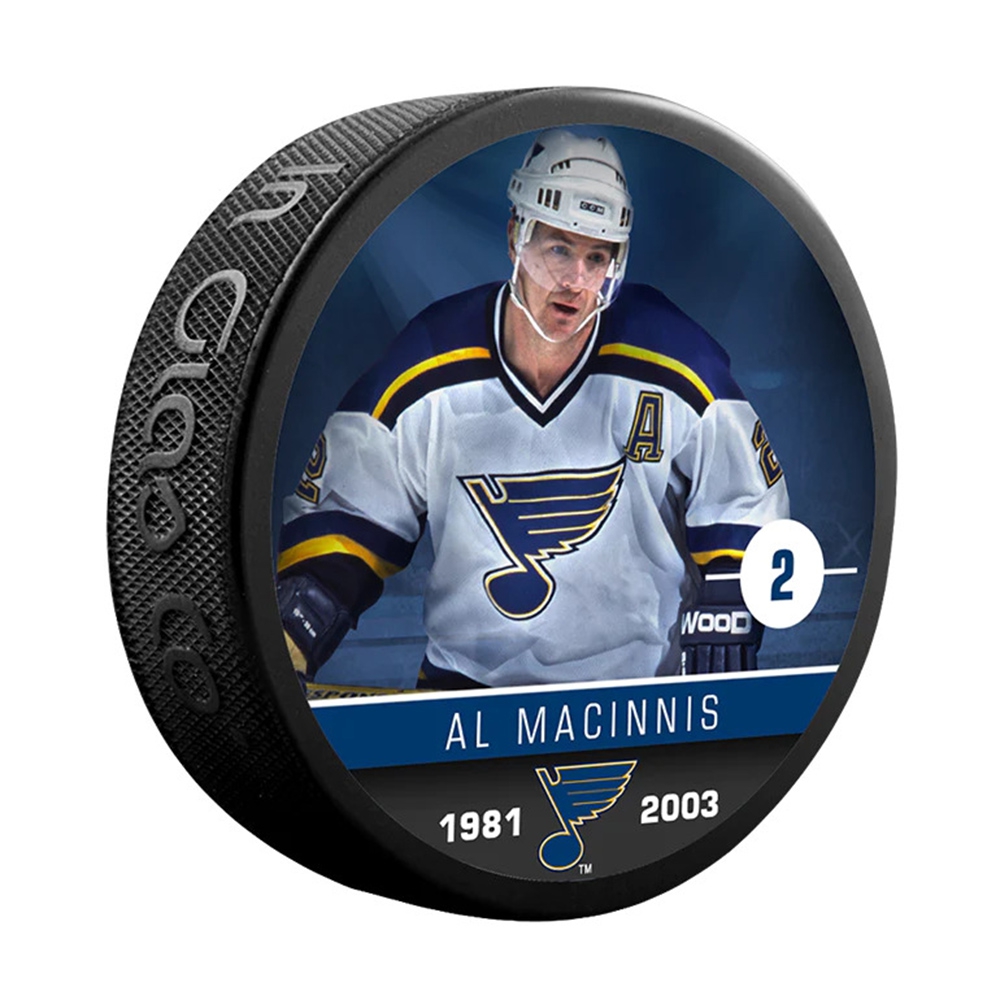 Al MacInnis St. Louis Blues Alumni NHL Puck