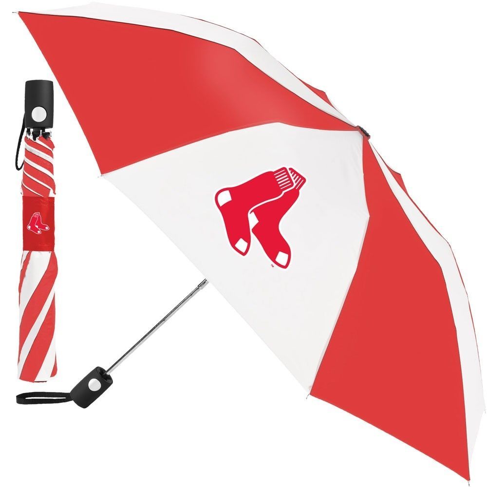 Boston Red Sox MLB Regenschirm (Taschenschirm mit Automatik)