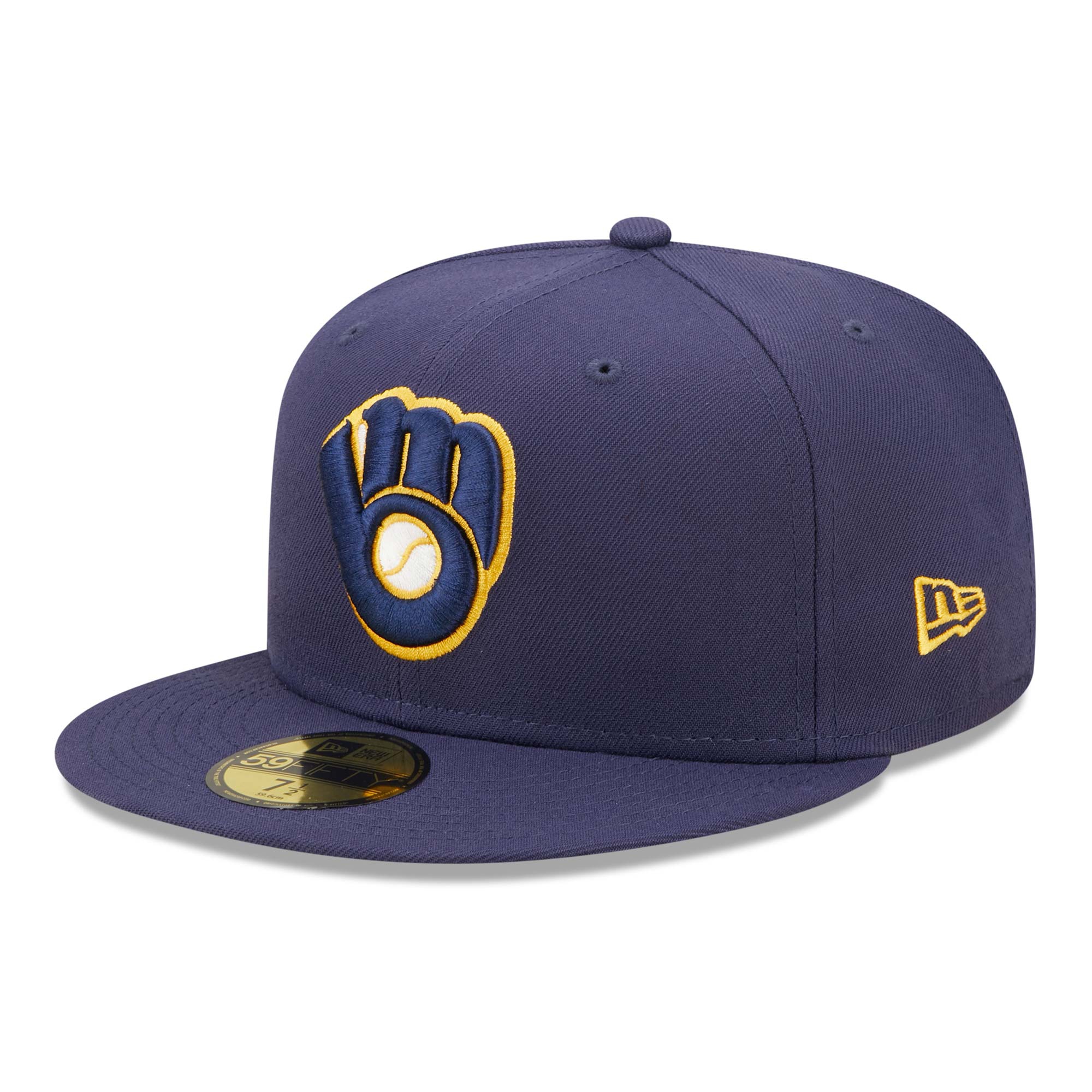 Milwaukee Brewers Authentic 59FIFTY Fitted MLB Cap Home Navy