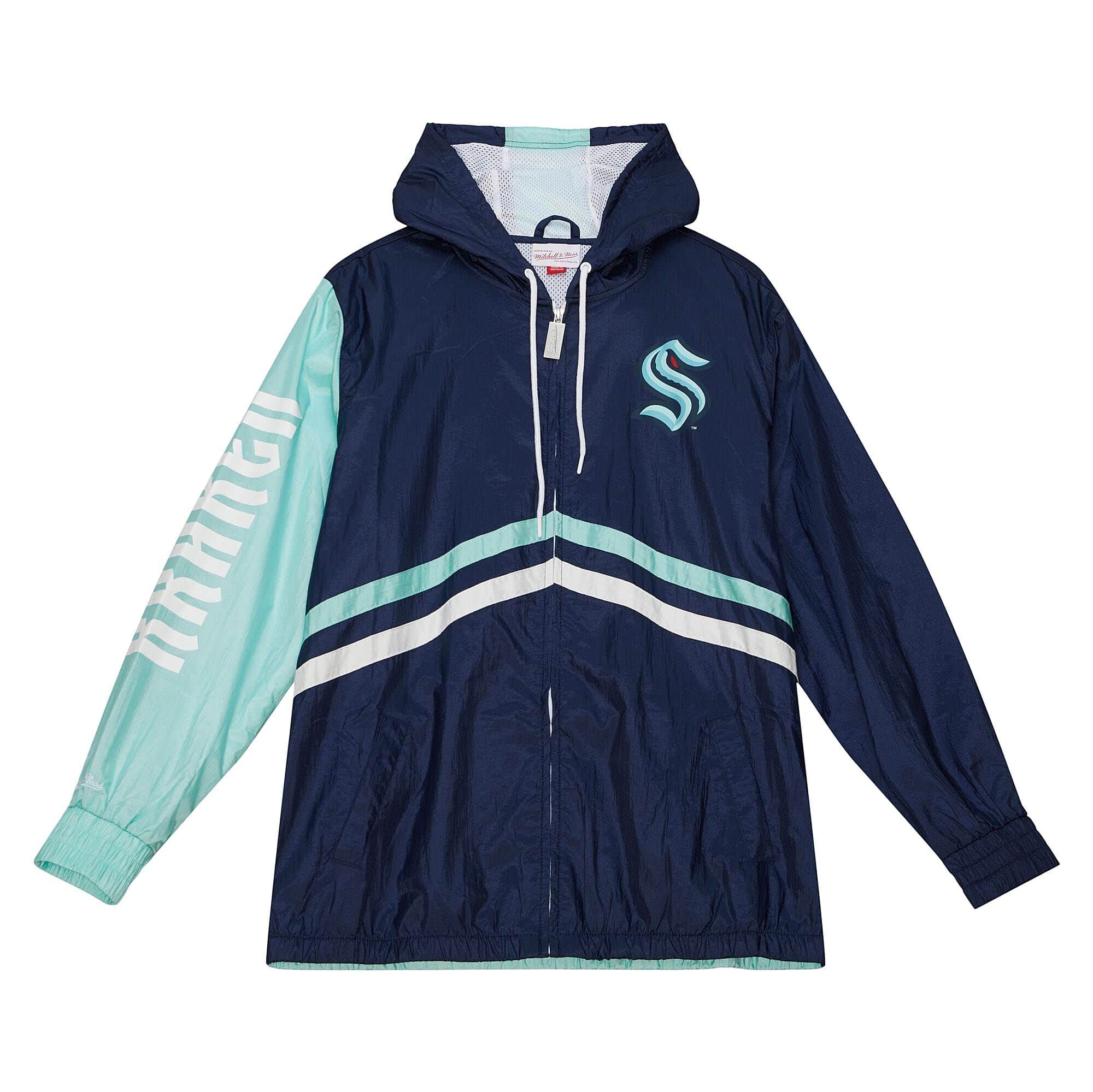 Seattle Kraken Undeniable Mitchell & Ness NHL Windbreaker Jacke