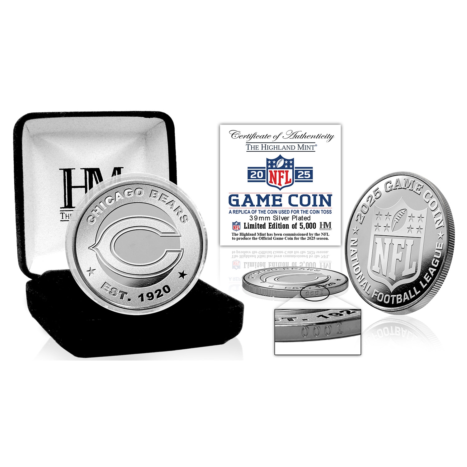 Chicago Bears 2025 NFL Game Flip Coin