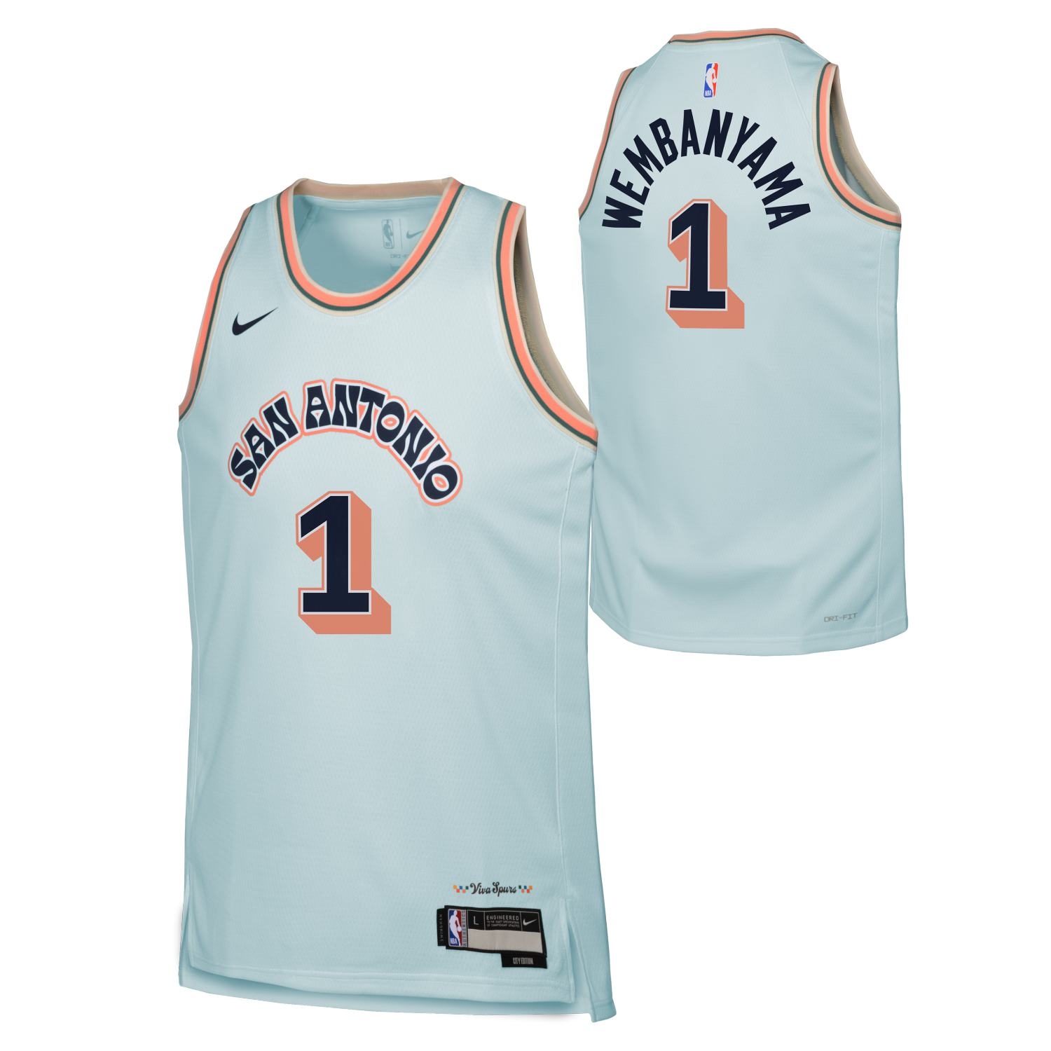 Nike Victor Wembanyama #1 San Antonio Spurs 2024-25 City Edition