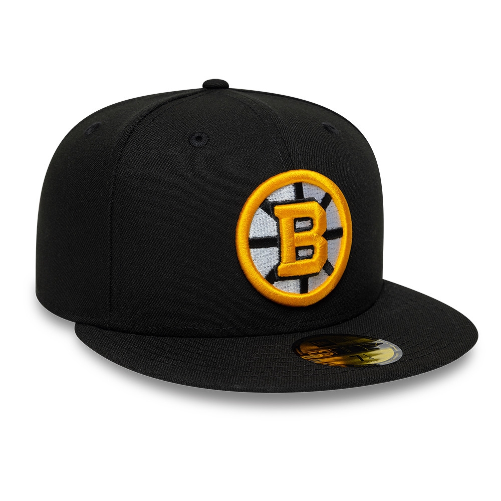 Boston Bruins Basic Logo 59FIFTY Fitted NHL Cap Schwarz