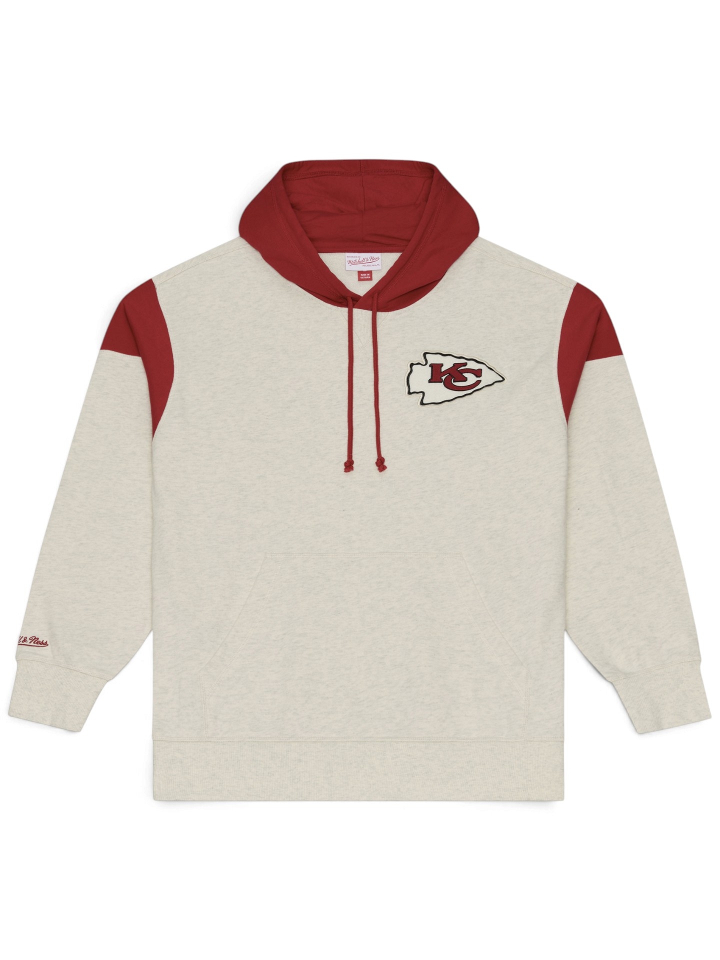 Kansas City Chiefs Retro Roots French Terry NFL Hoodie Cream