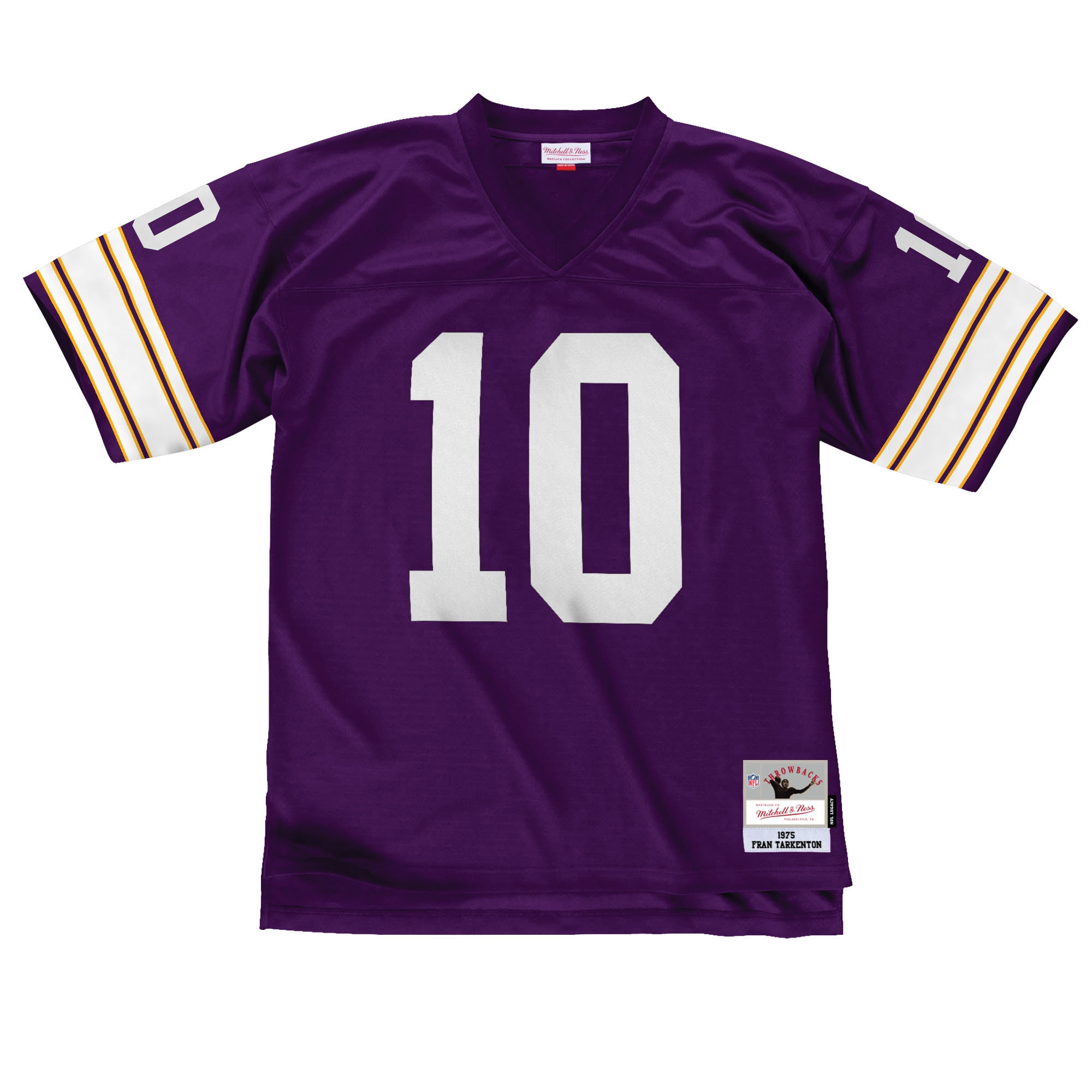 Fran Tarkenton #10 Minnesota Vikings Mitchell & Ness Throwback NFL Trikot Lila