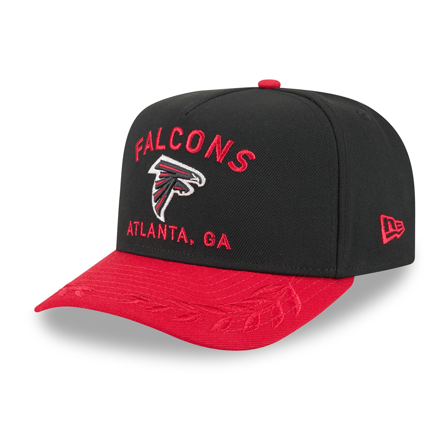 Atlanta Falcons 2025 NFL Draft New Era 9FIFTY A-Frame Snapback Cap Schwarz