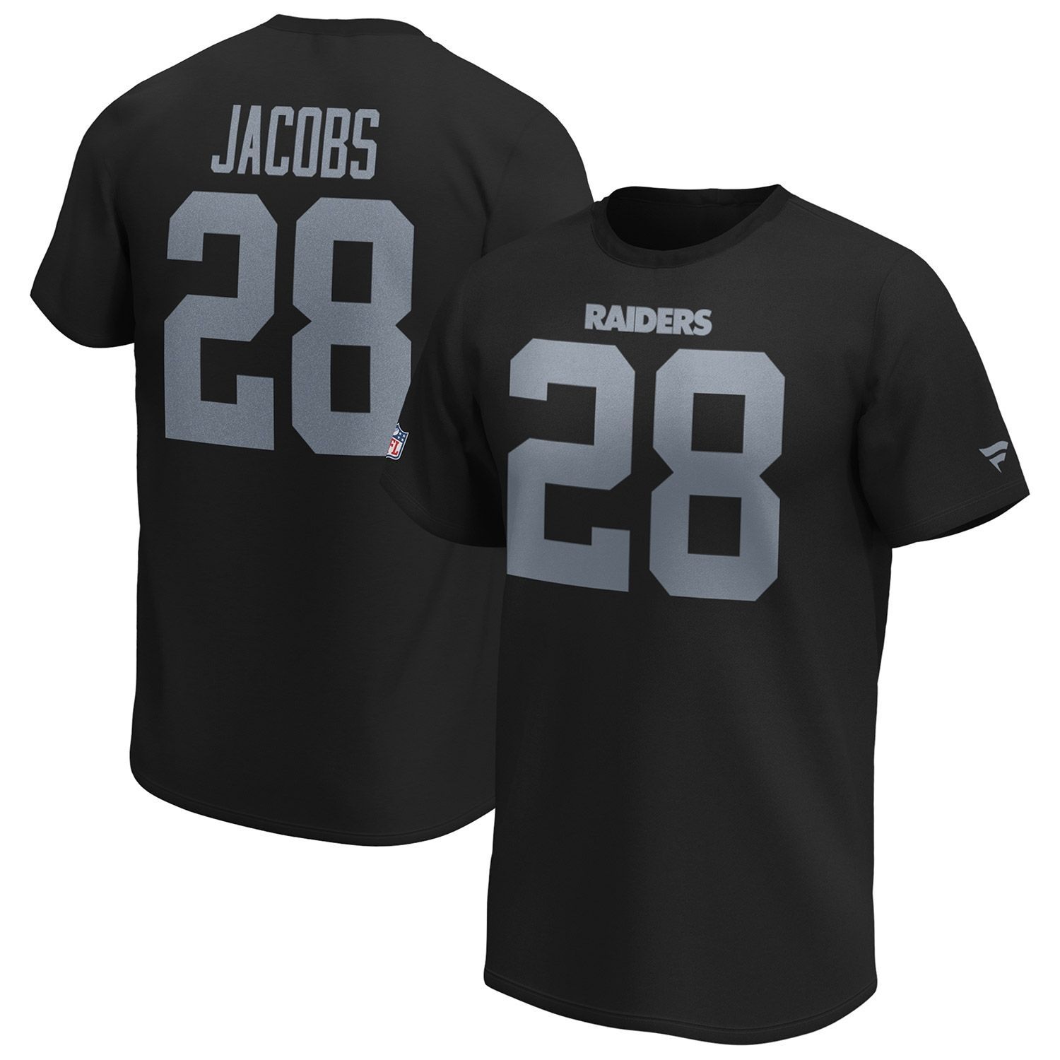Fanatics Josh Jacobs #28 Las Vegas Raiders Iconic Name/Number NFL