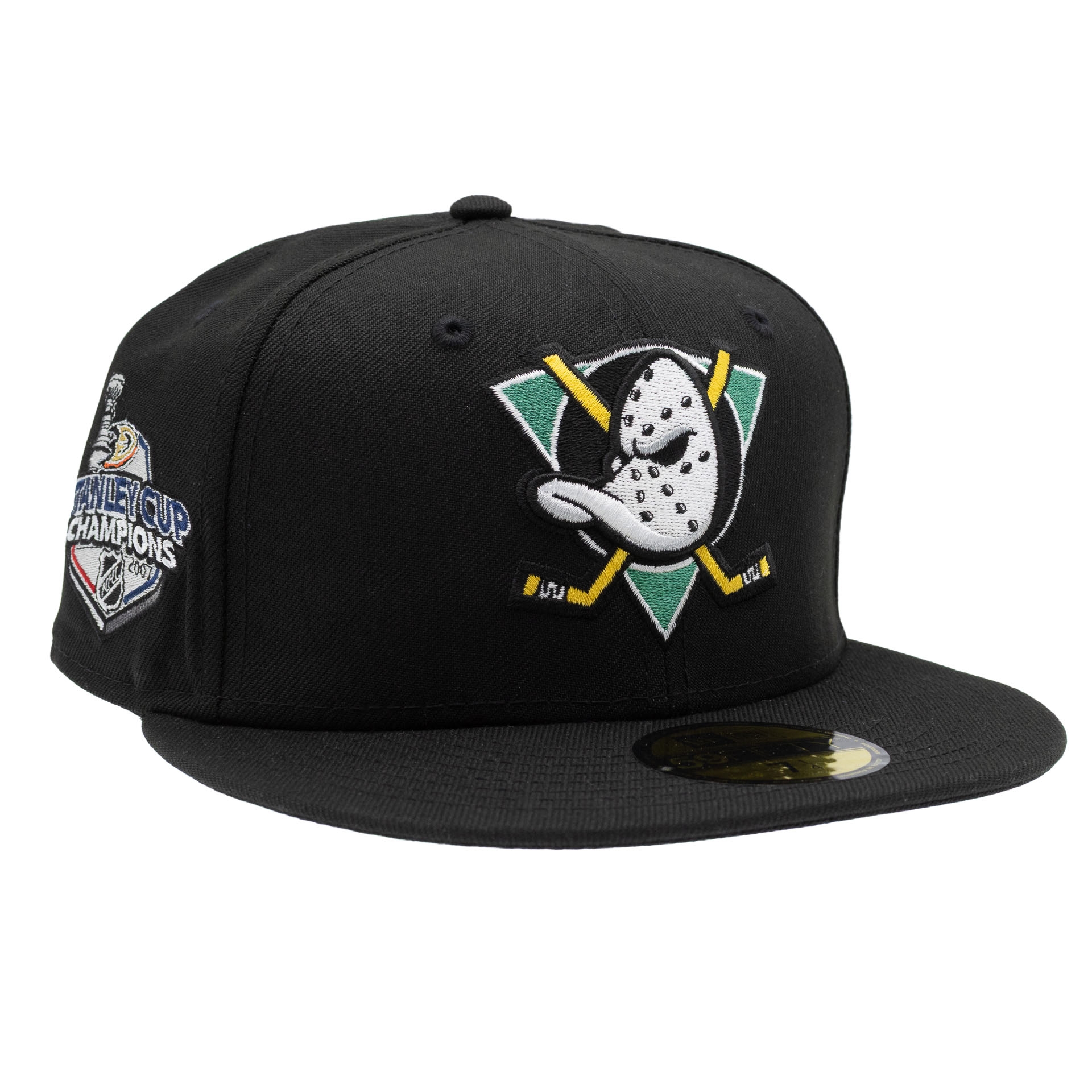 Anaheim Ducks 2007 Stanley Cup Champs 59FIFTY Fitted NHL Cap Schwarz