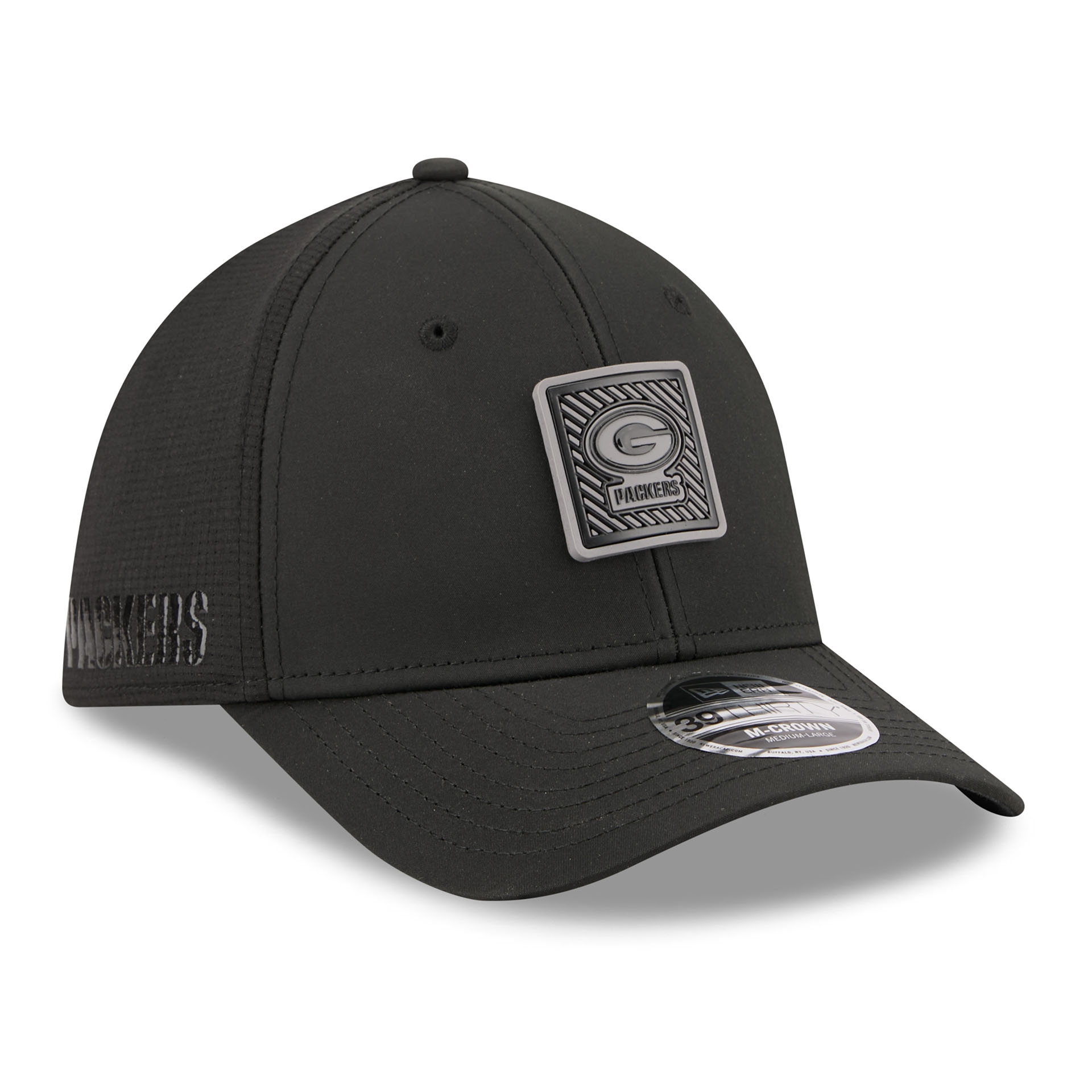 Green Bay Packers Black 2026 NFL Training Camp 39THIRTY Flex Cap