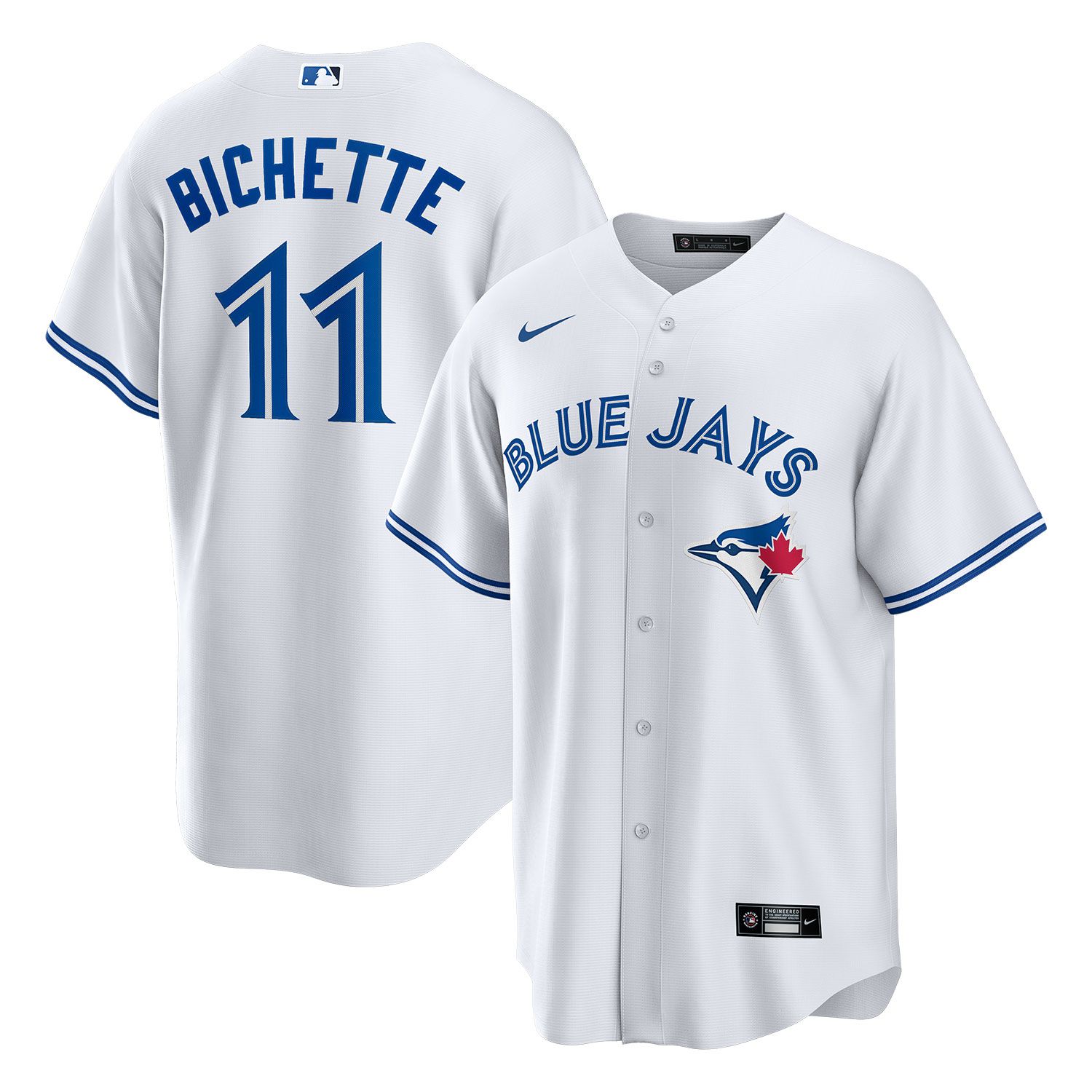 Bo Bichette #11 Toronto Blue Jays Nike MLB Trikot Weiß