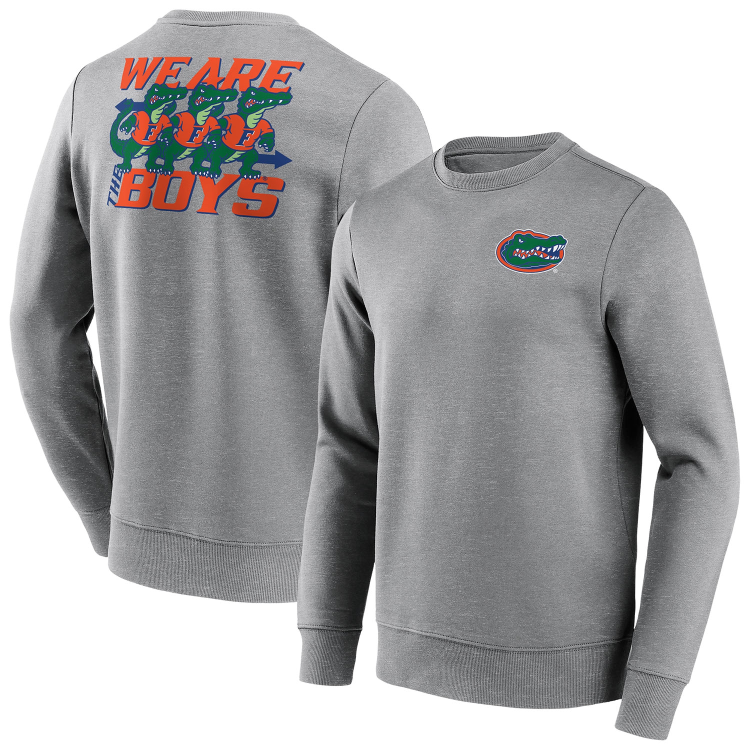 Florida Gators We Are Gator Boys Crew Sweatshirt Grau