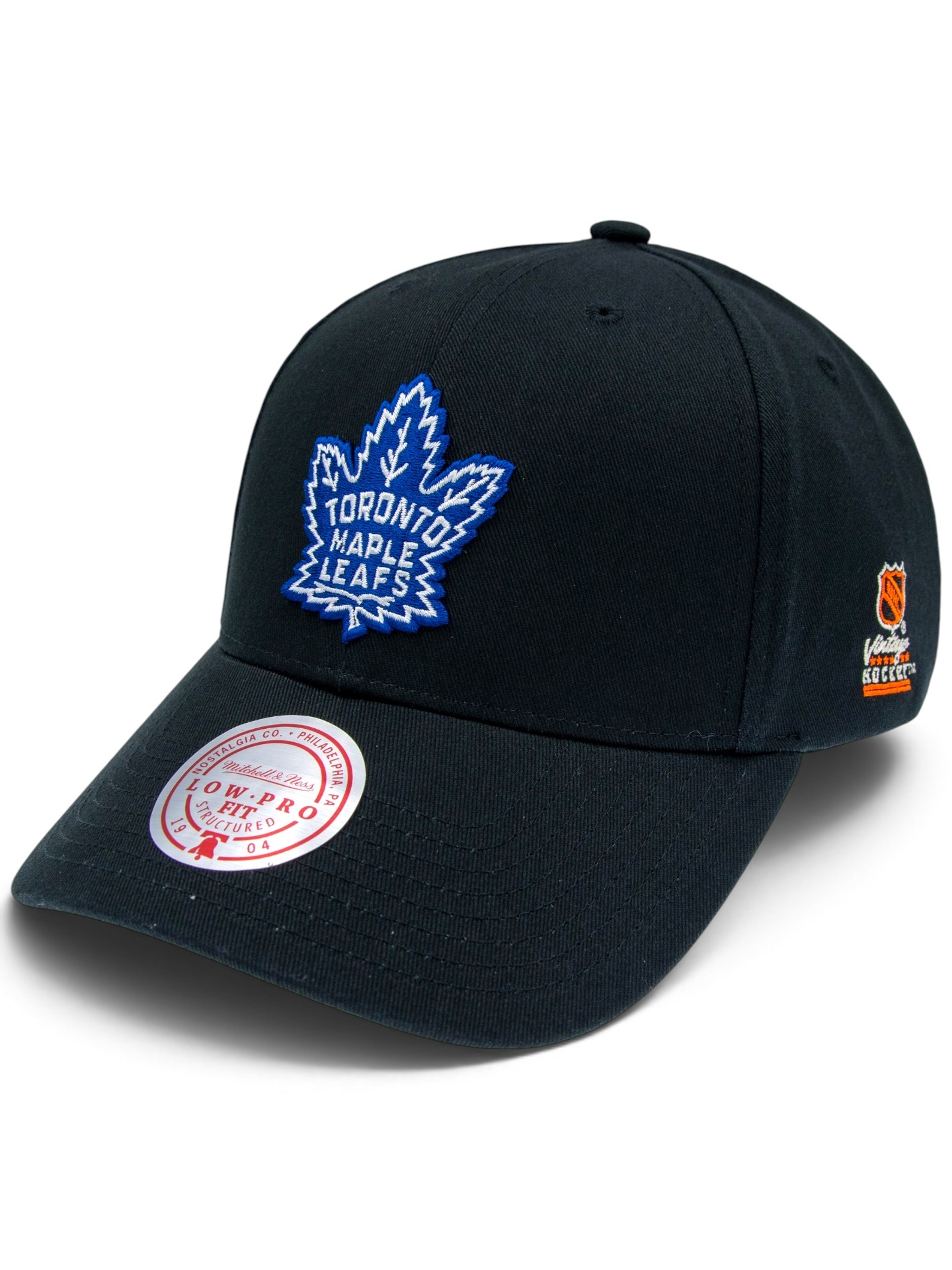 Toronto Maple Leafs Vintage Hockey Low Pro Snapback NHL Cap Schwarz