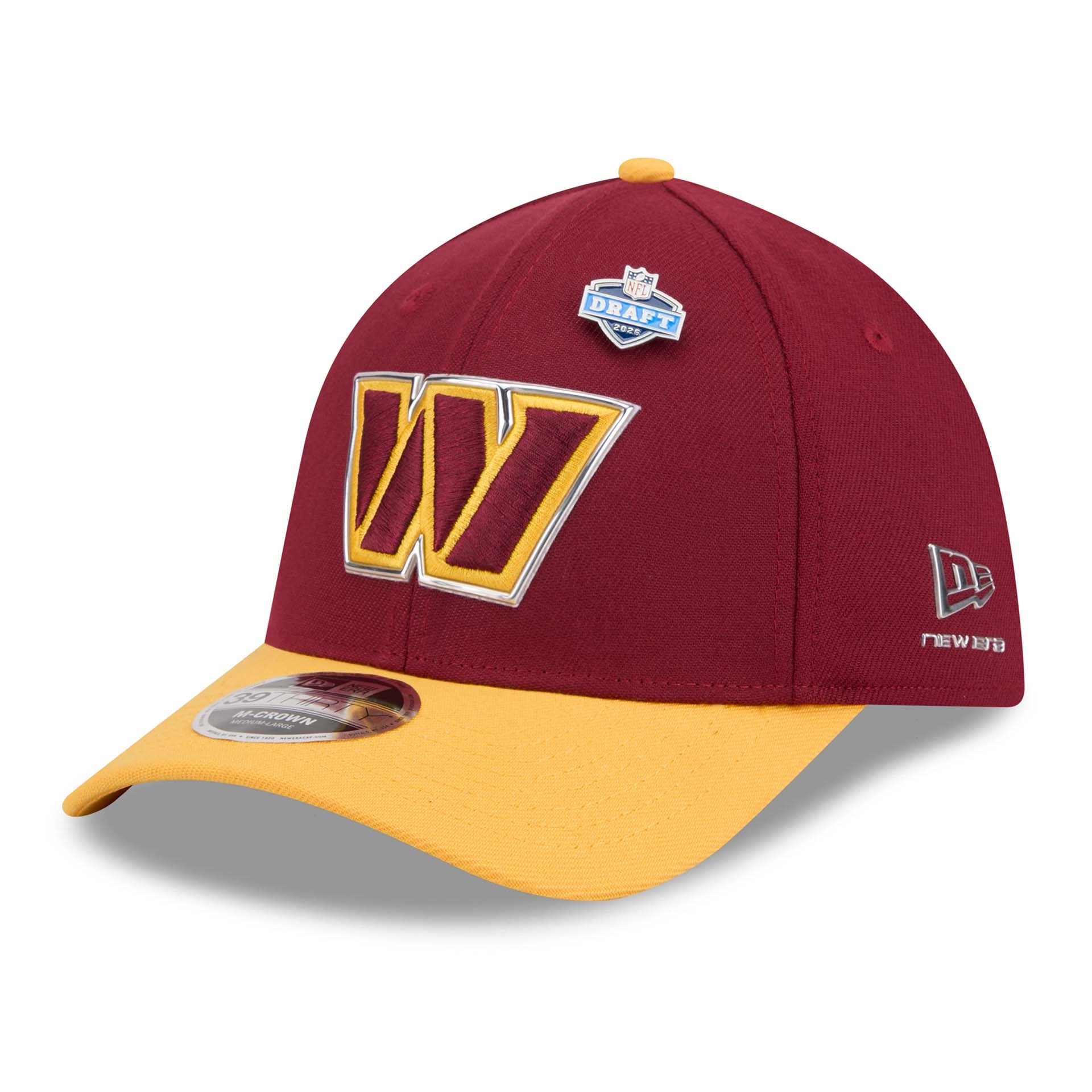Washington Commanders 2026 NFL Draft 39THIRTY M-Crown Flex Cap